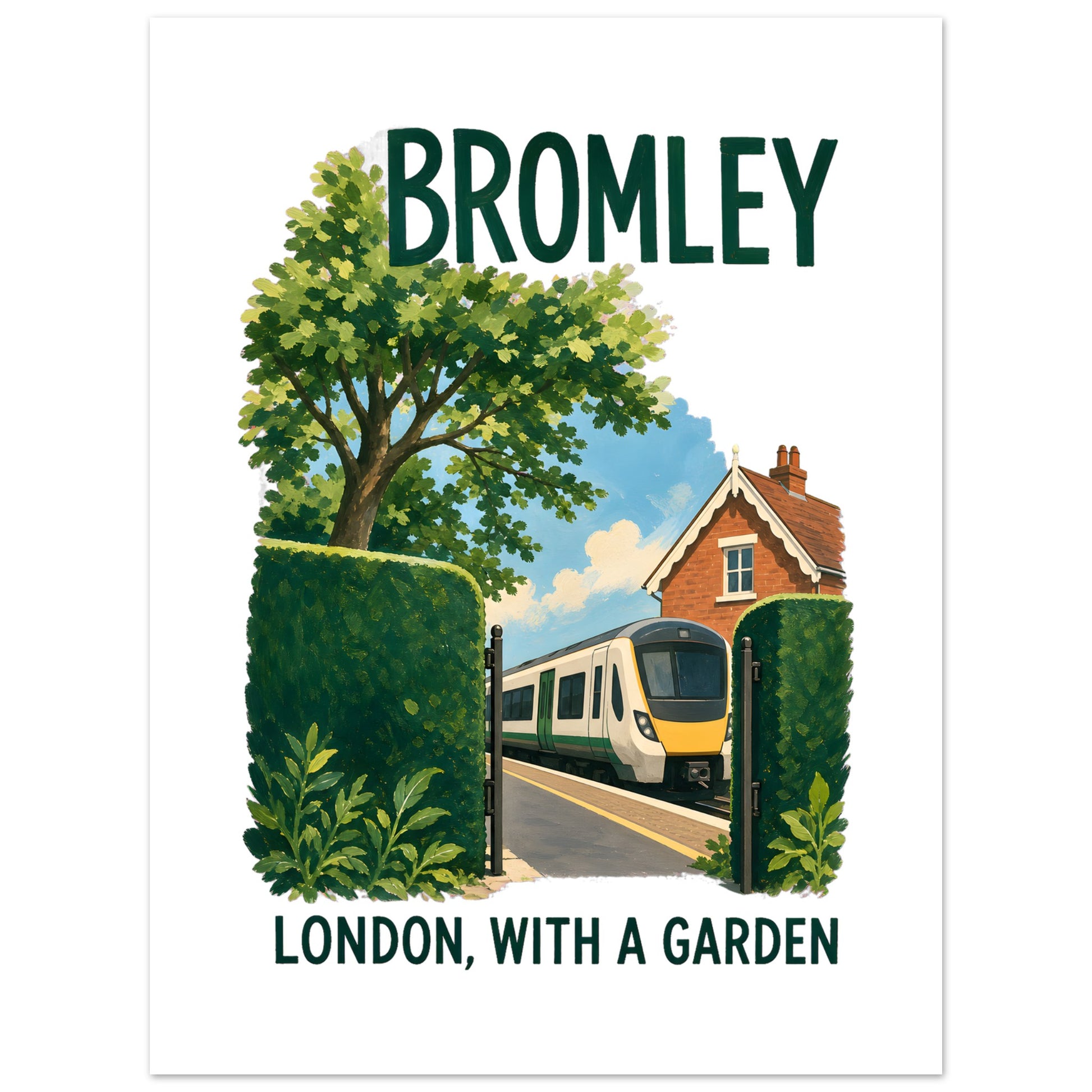 Bromley: London with a Garden Poster — product view 5