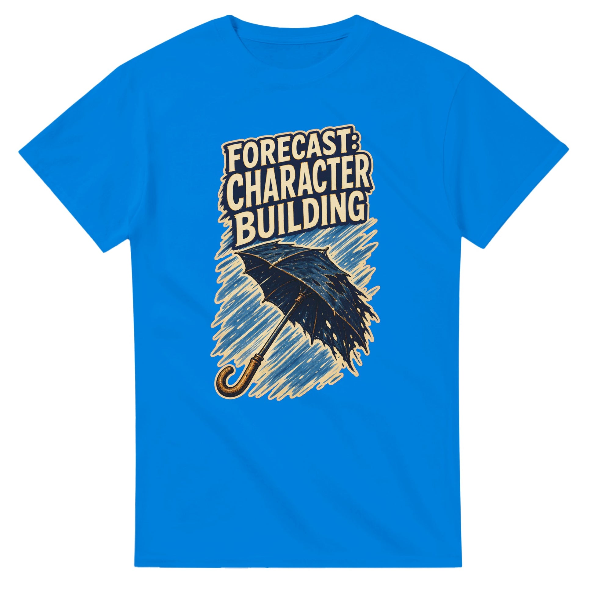 Forecast: Character Building – British Weather T-Shirt & Print — product view 2
