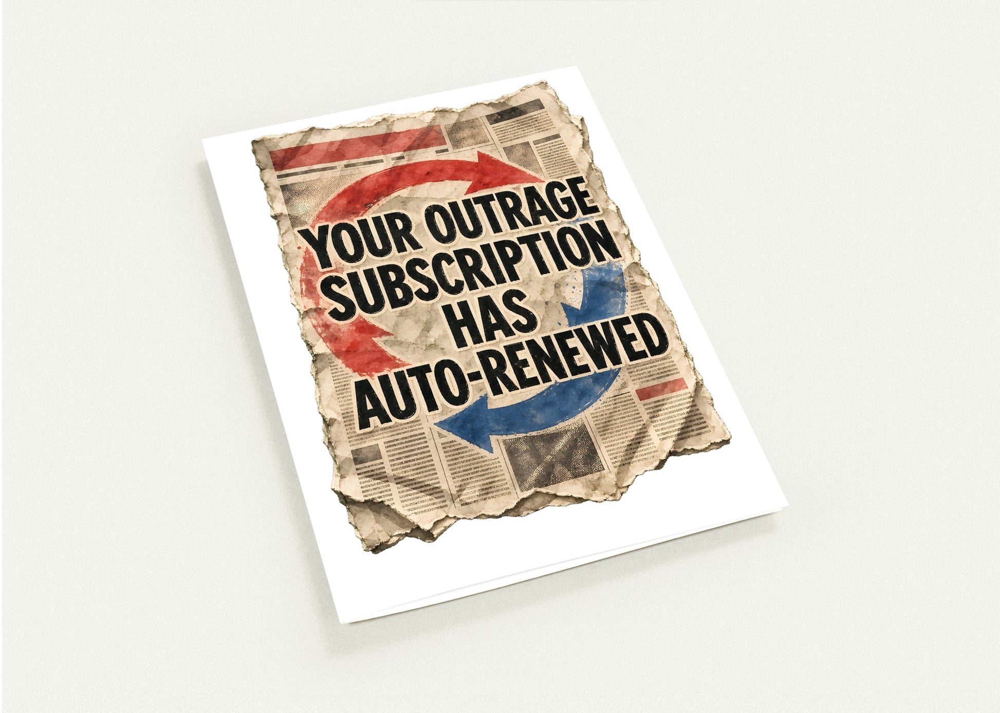 Your Outrage Subscription Has Auto-Renewed Greeting Card Pack — product view 4