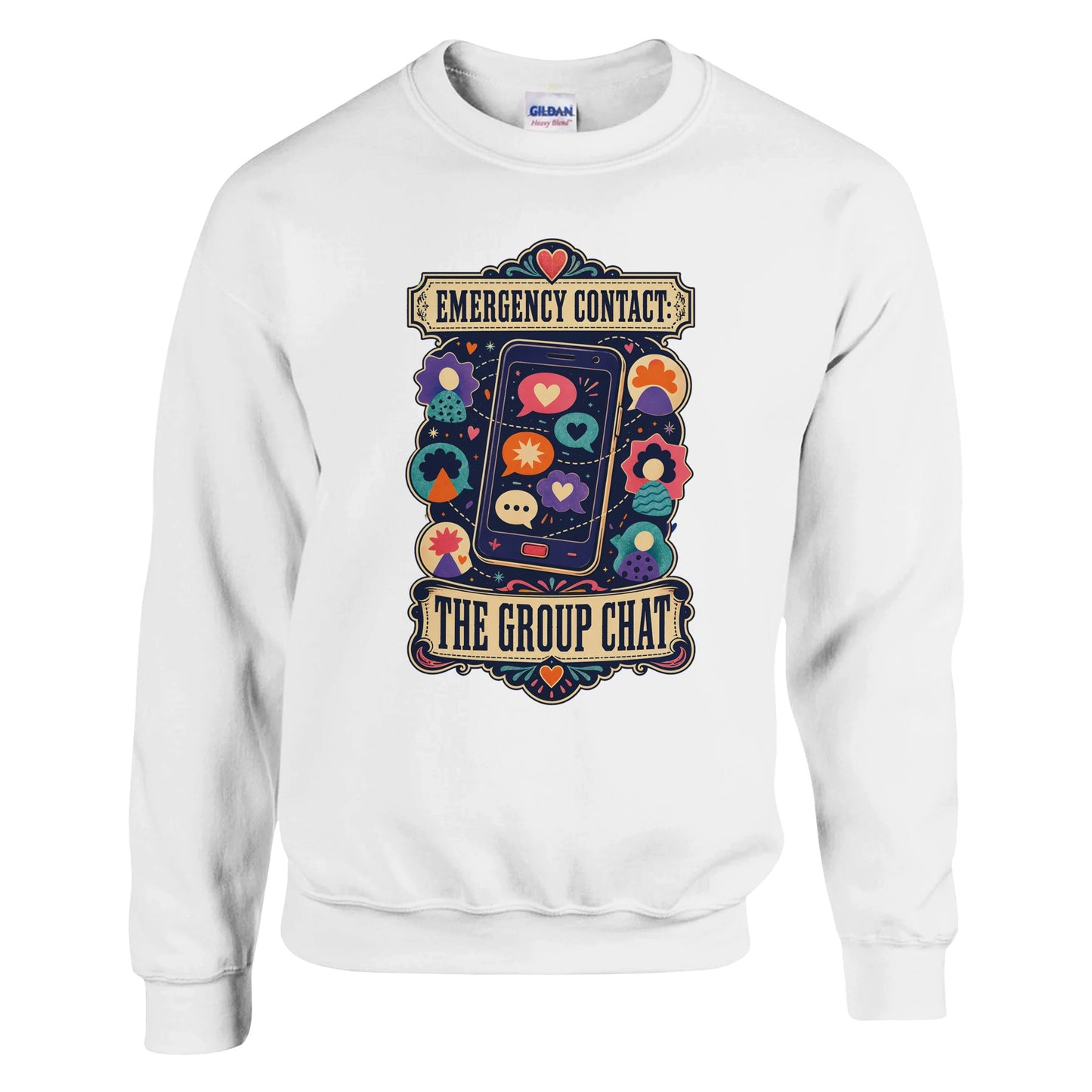 Emergency Contact — The Group Chat Sweatshirt — product view 1