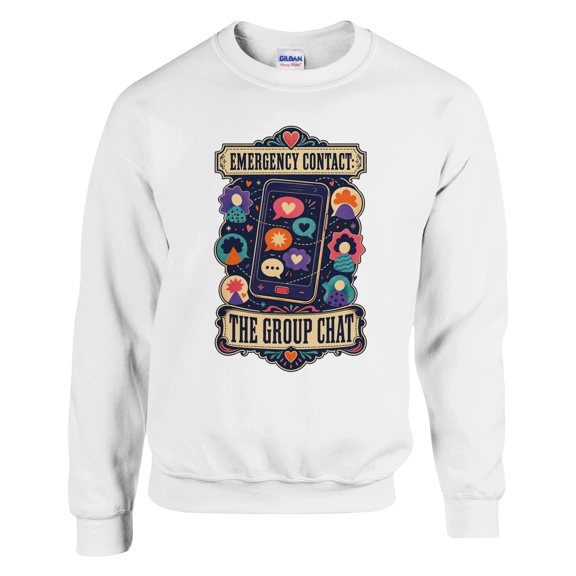 Emergency Contact — The Group Chat Sweatshirt — product view 1