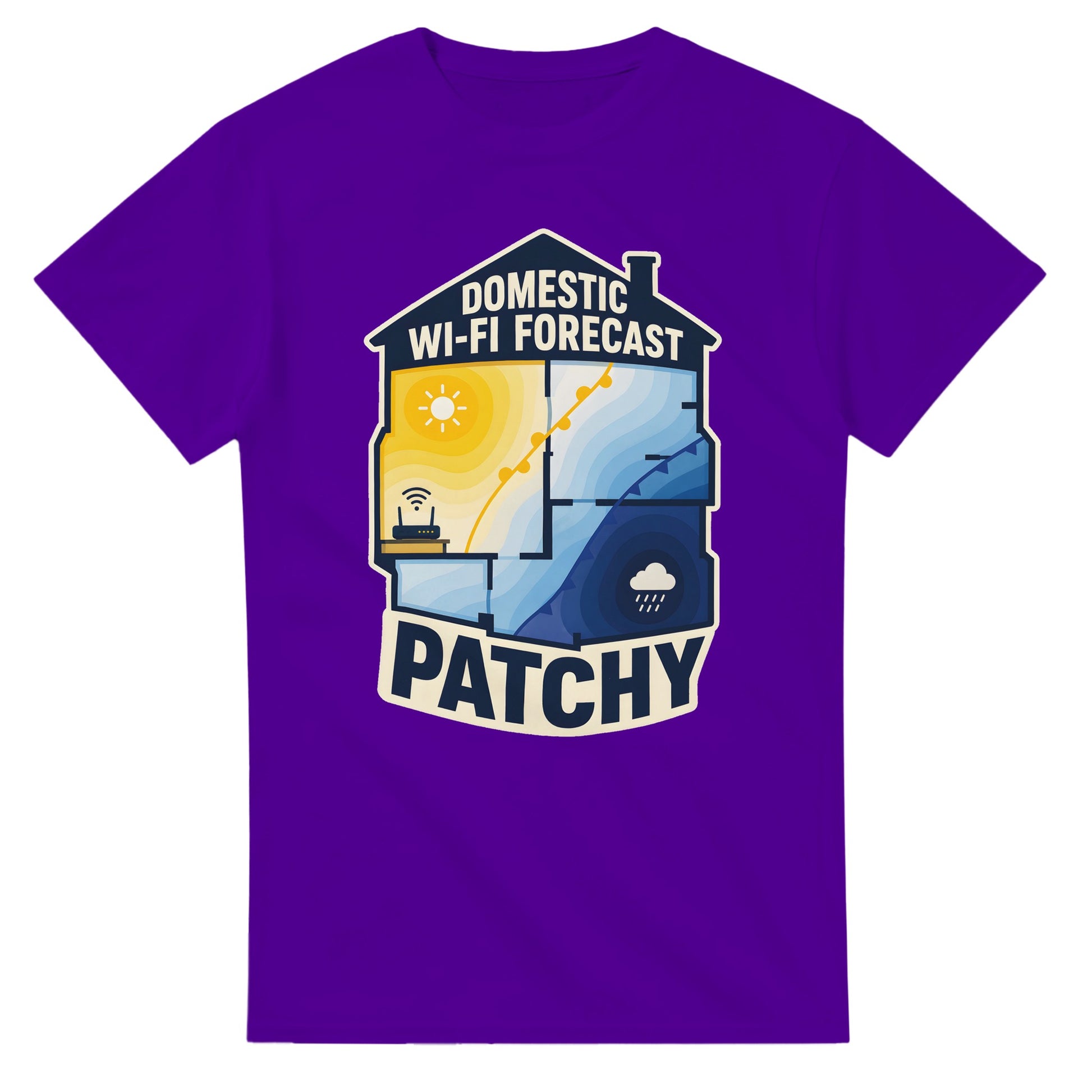 Domestic Wi-Fi Forecast Patchy T-shirt — product view 16