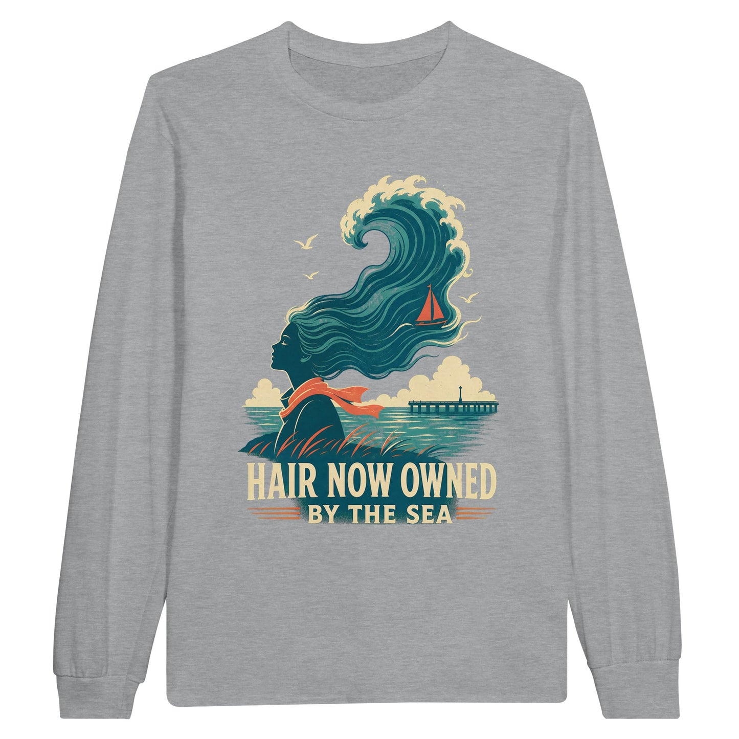 Hair Now Owned by the Sea Long-Sleeve T-shirt — product view 10