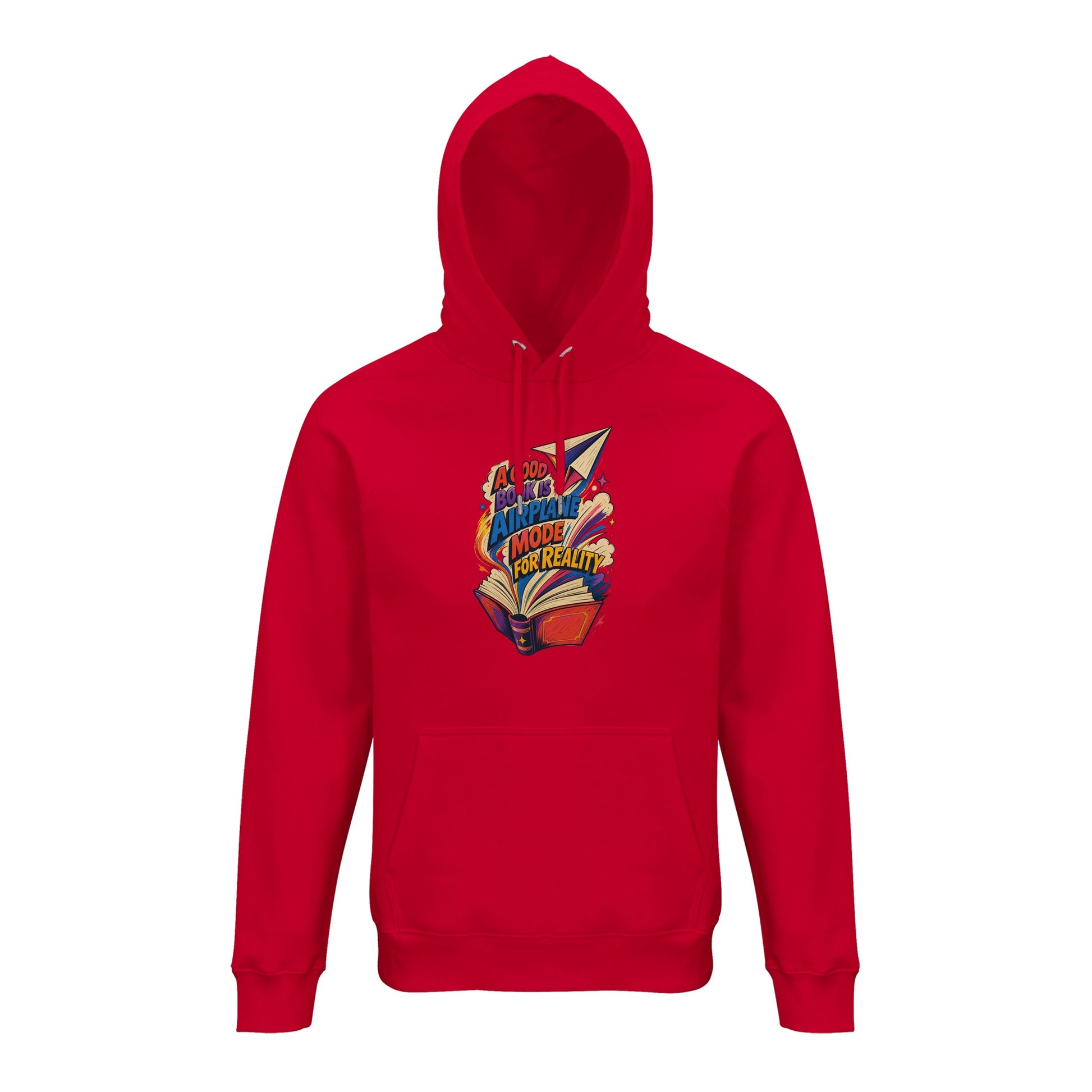 A Good Book Is Airplane Mode for Reality Hoodie — product view 9