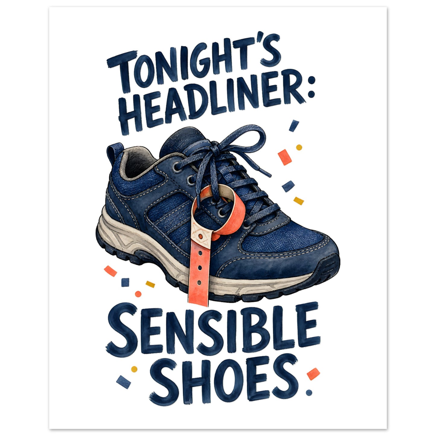 Tonight's Headliner: Sensible Shoes Concert Poster — product view 3