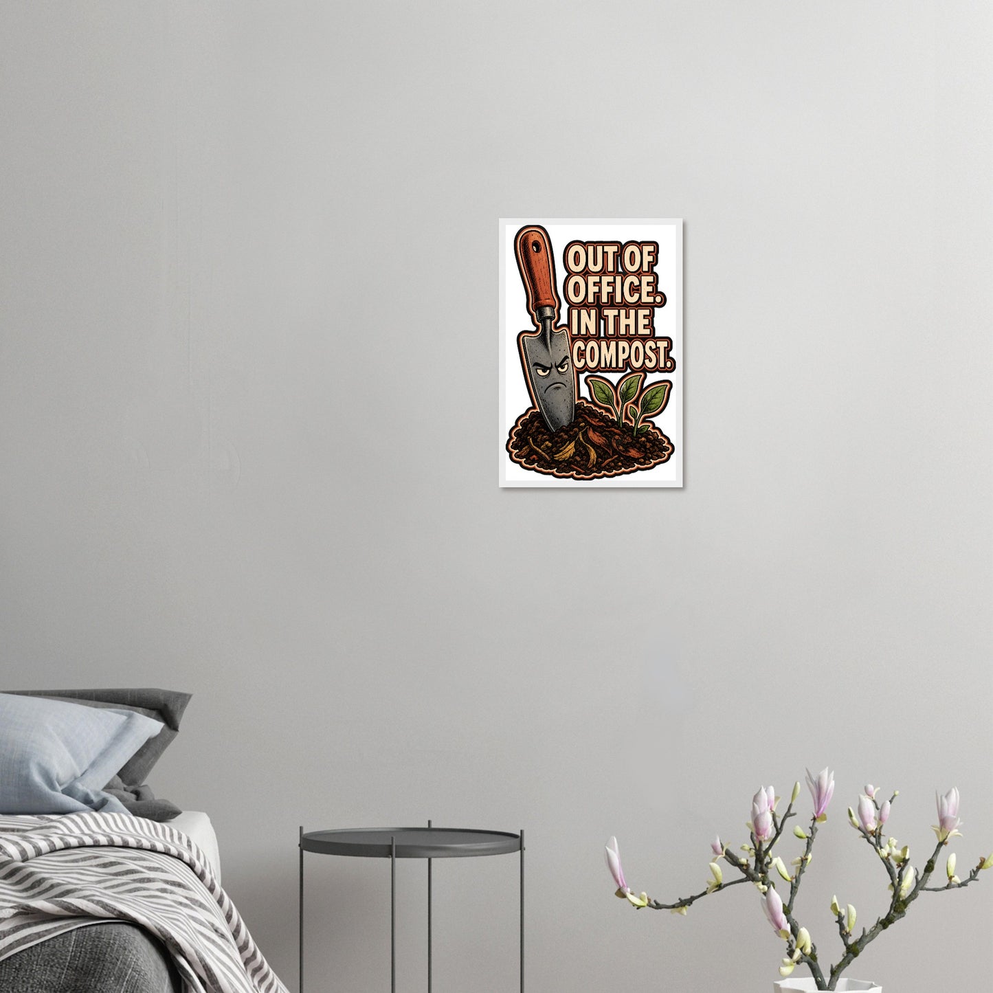Out of Office, In the Compost Framed Wall Art — product view 10