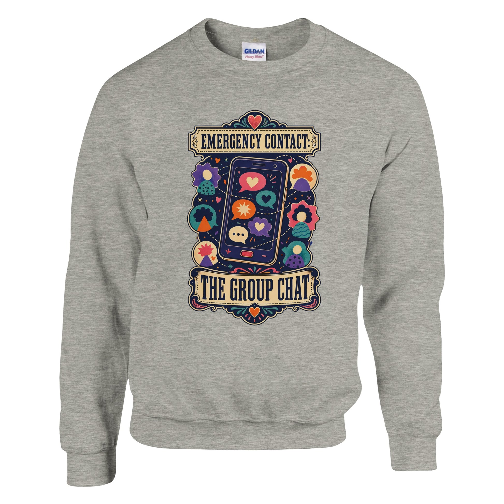 Emergency Contact — The Group Chat Sweatshirt — product view 4