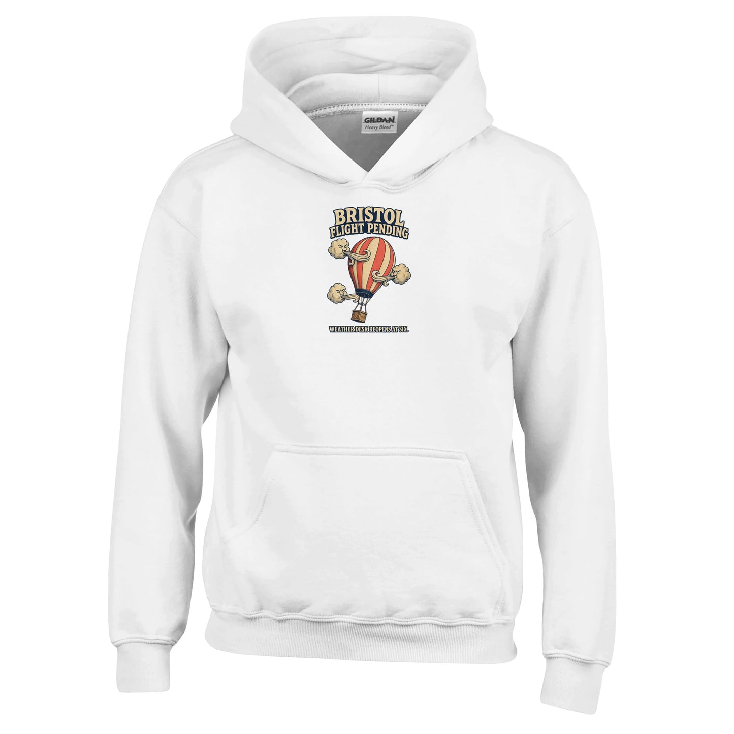 Bristol Flight Pending – Weather Desk Kids' Hoodie — product view 1