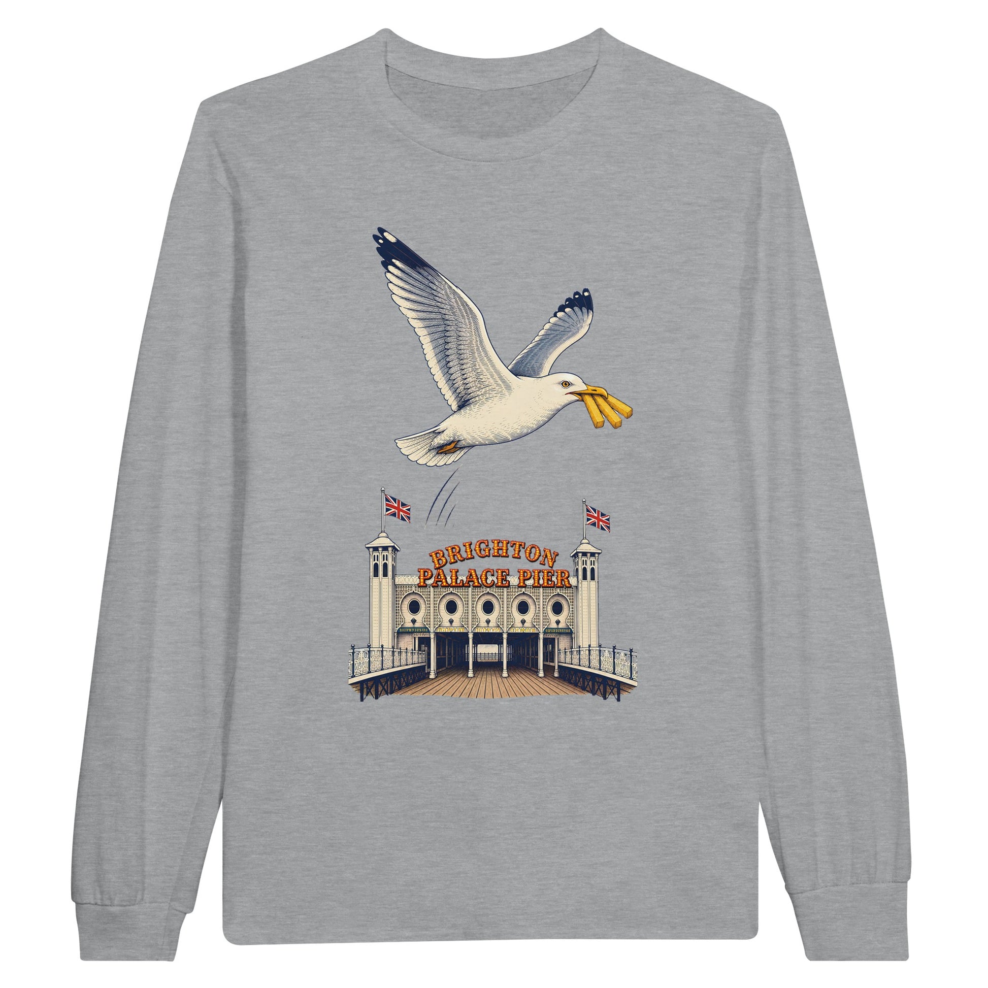 Brighton Palace Pier Chip Heist Long-Sleeve T-shirt — product view 10