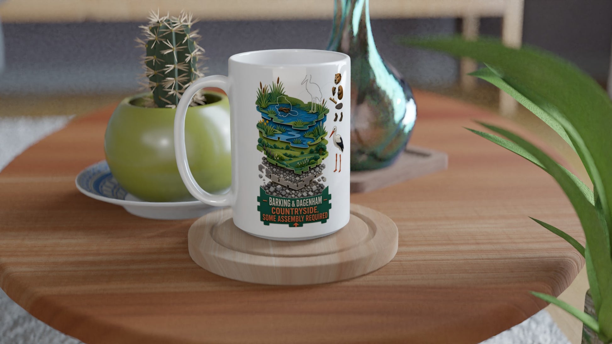 Barking & Dagenham Countryside Large Mug — product view 4