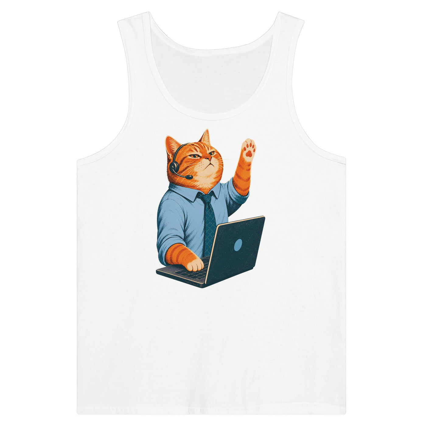 Cat Calls the Meeting Premium Unisex Tank Top