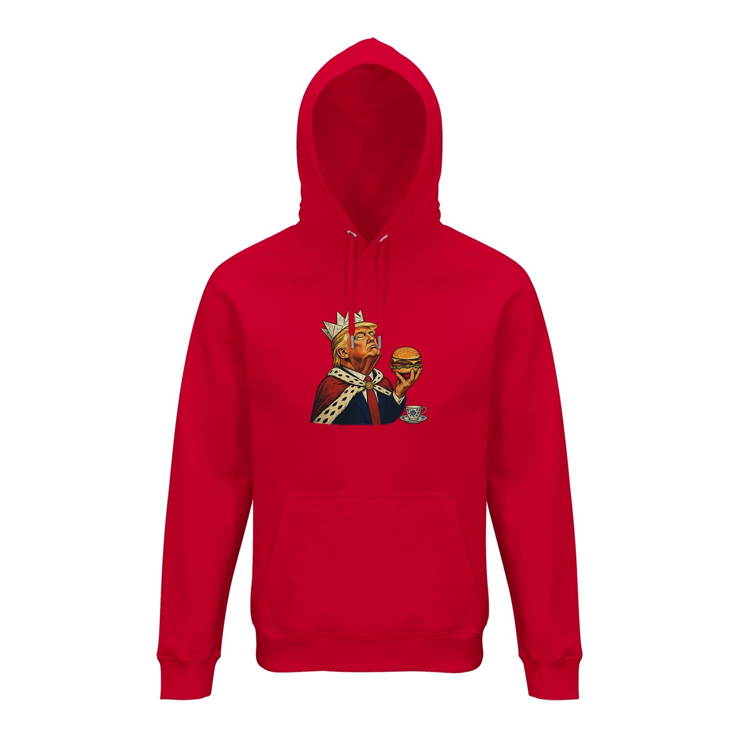 The Very Temporary Monarch — Trump Satire Hoodie — product view 9