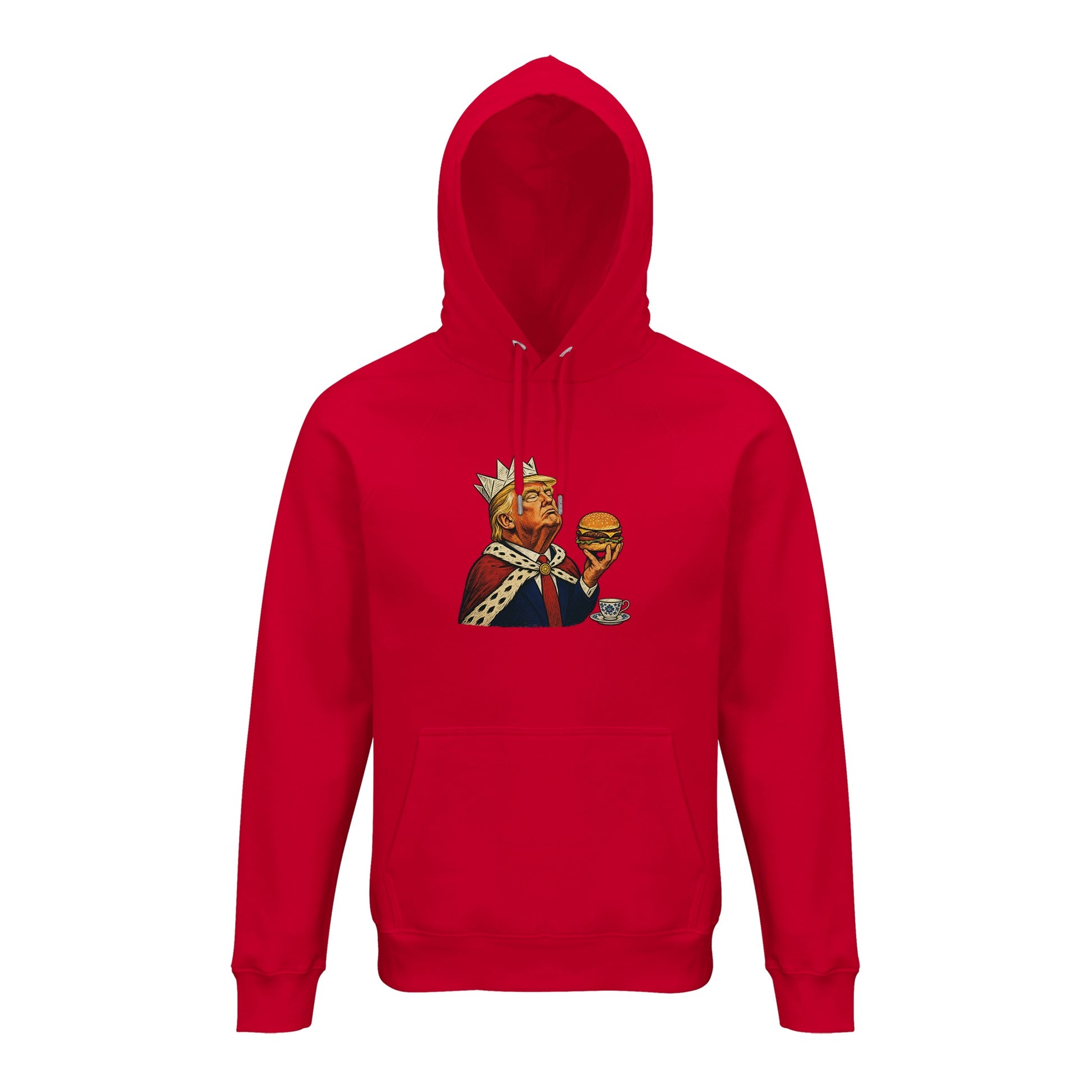 The Very Temporary Monarch — Trump Satire Hoodie — product view 9