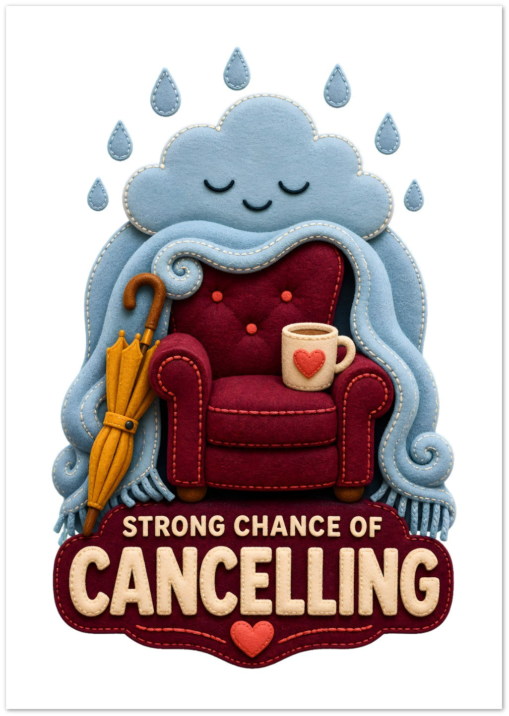 Strong Chance of Cancelling Greeting Card Pack — product view 2
