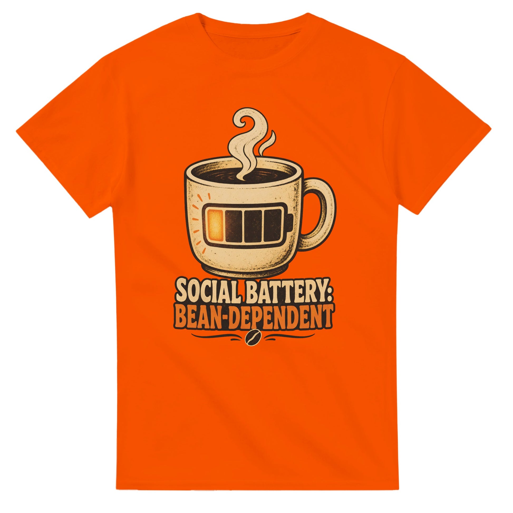 Social Battery: Bean-Dependent Graphic T-shirt — product view 7
