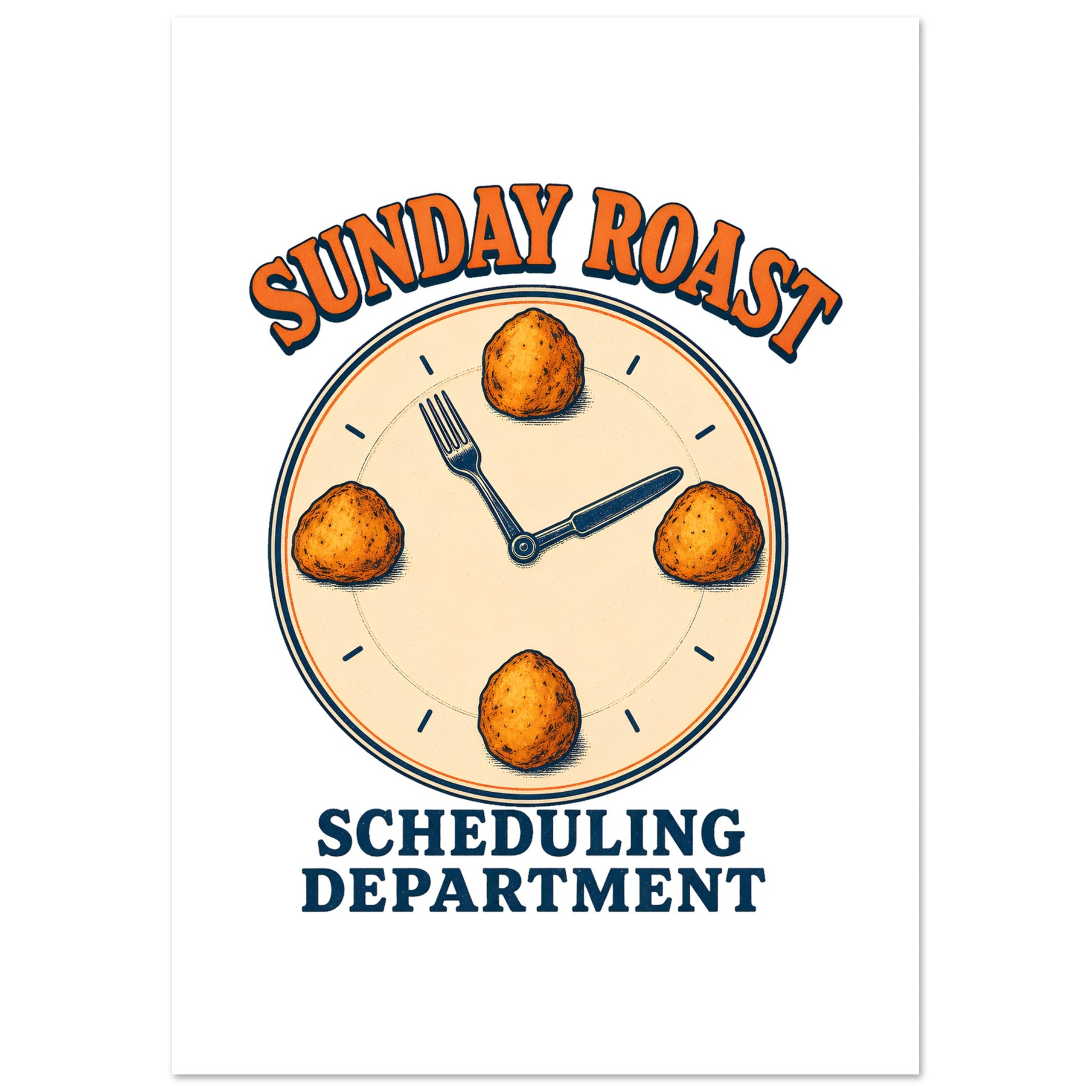 Sunday Roast Scheduling Department Poster — product view 6