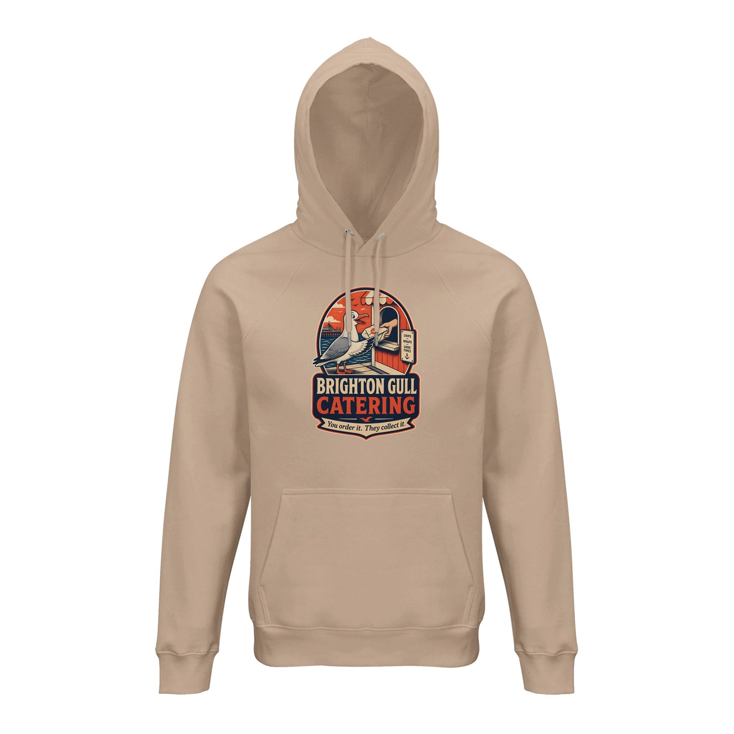 Brighton Gull Catering — Illustrated Hoodie — product view 5