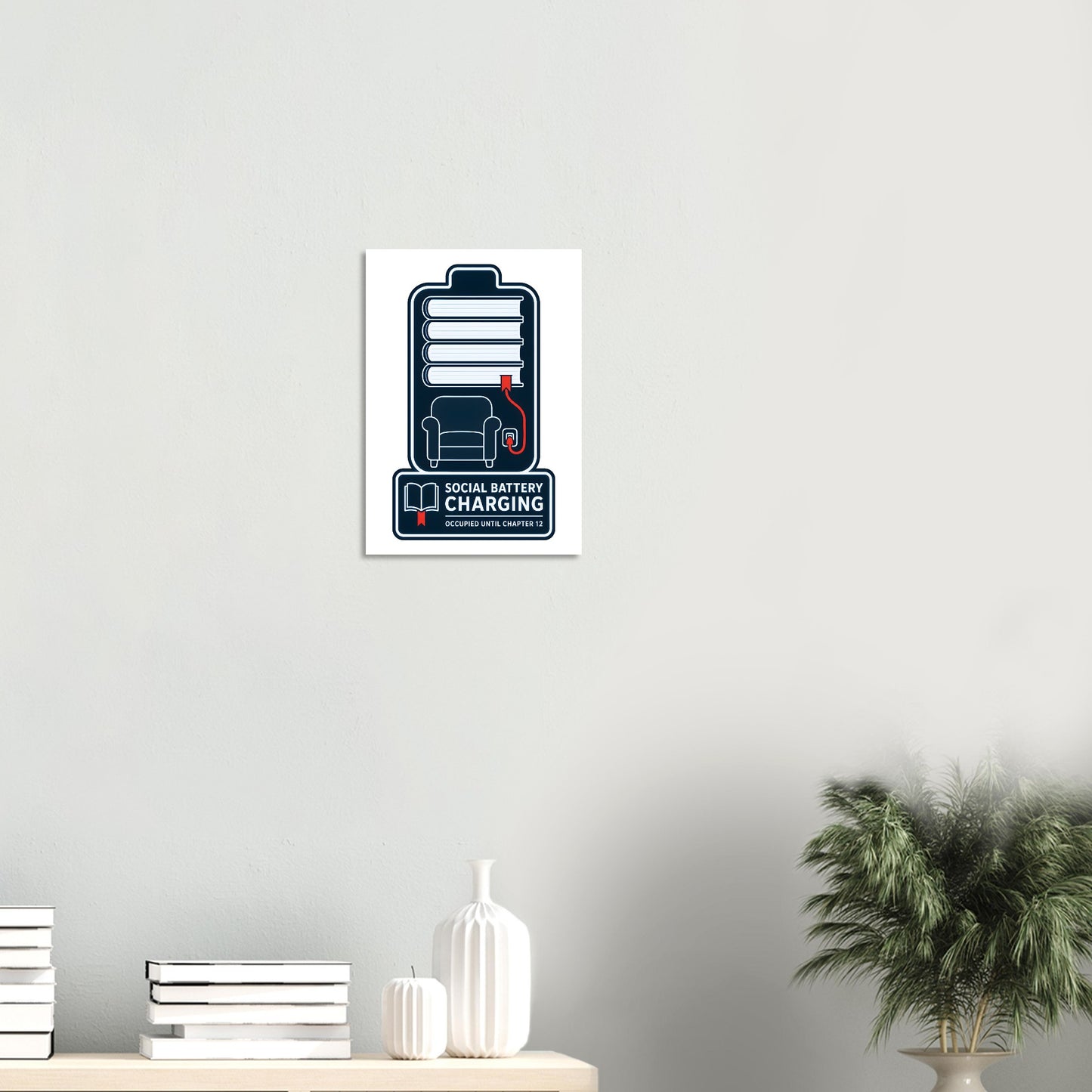 Social Battery Charging Poster — product view 8