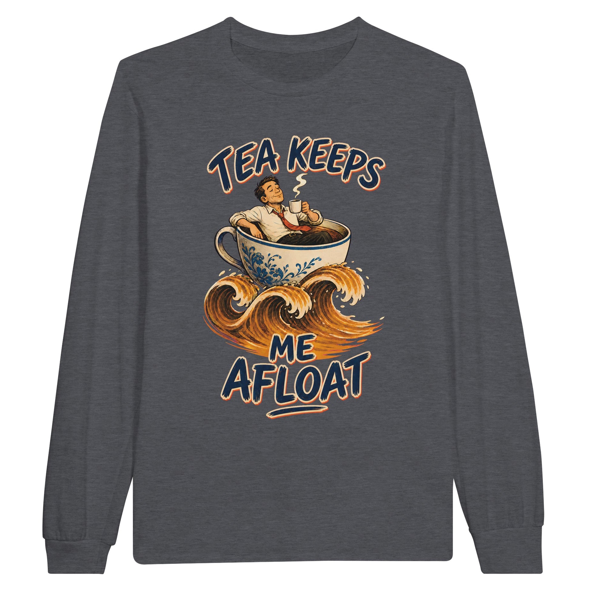 Tea Keeps Me Afloat Long-Sleeve T-shirt — product view 2