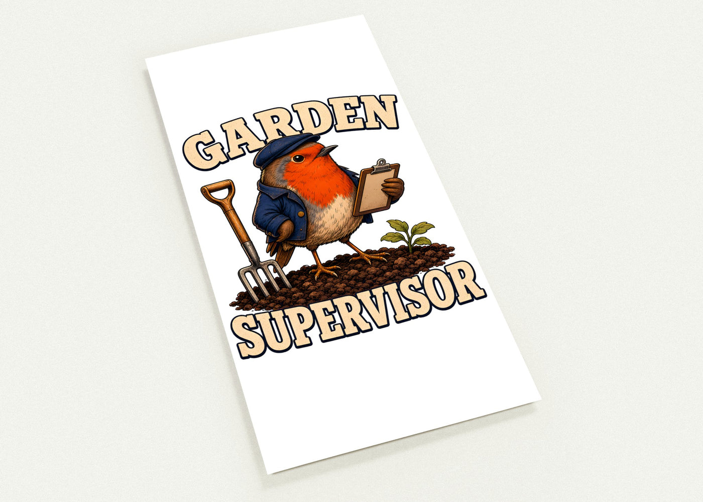 Garden Supervisor Robin Postcard Pack