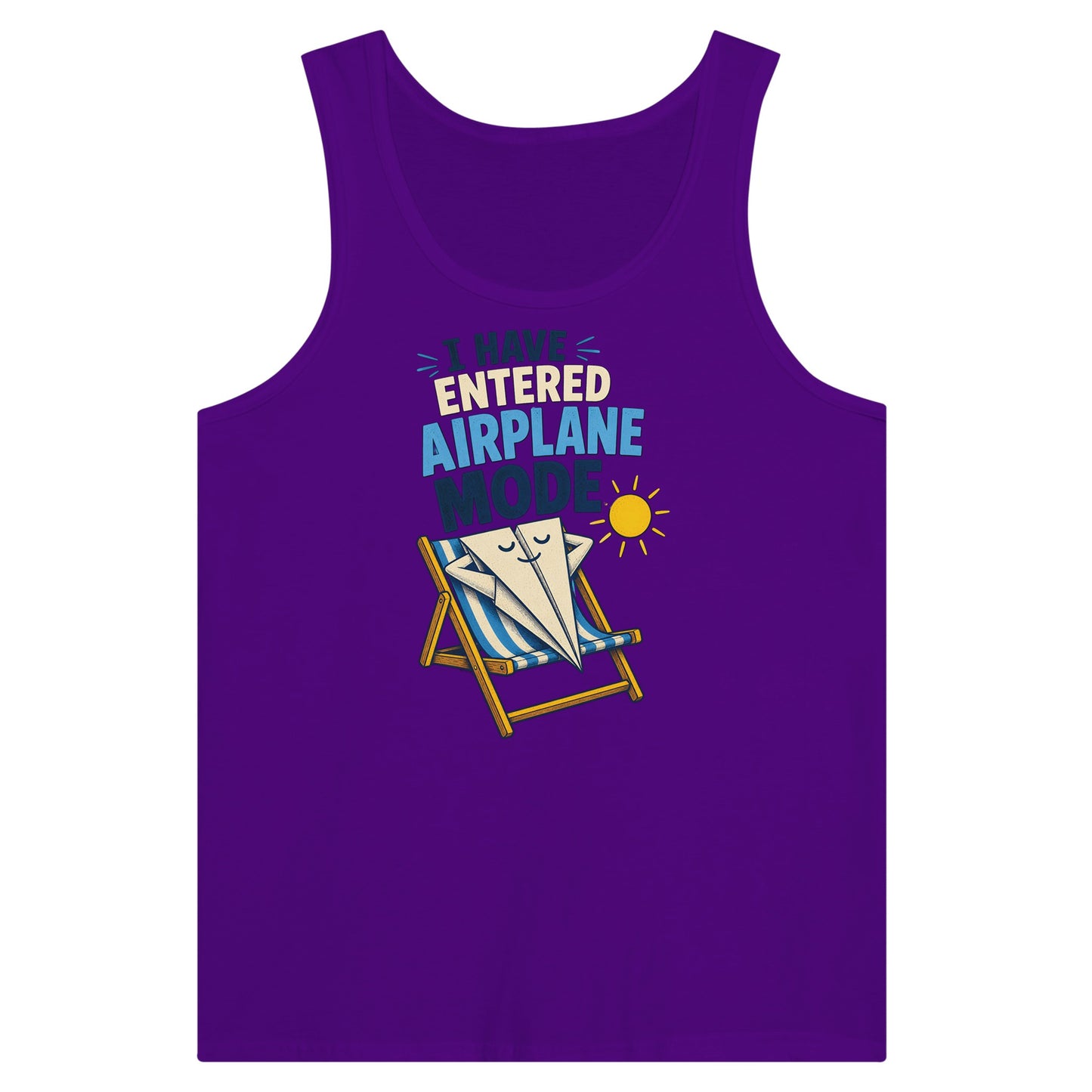 I Have Entered Airplane Mode Graphic Premium Unisex Tank Top — product view 6