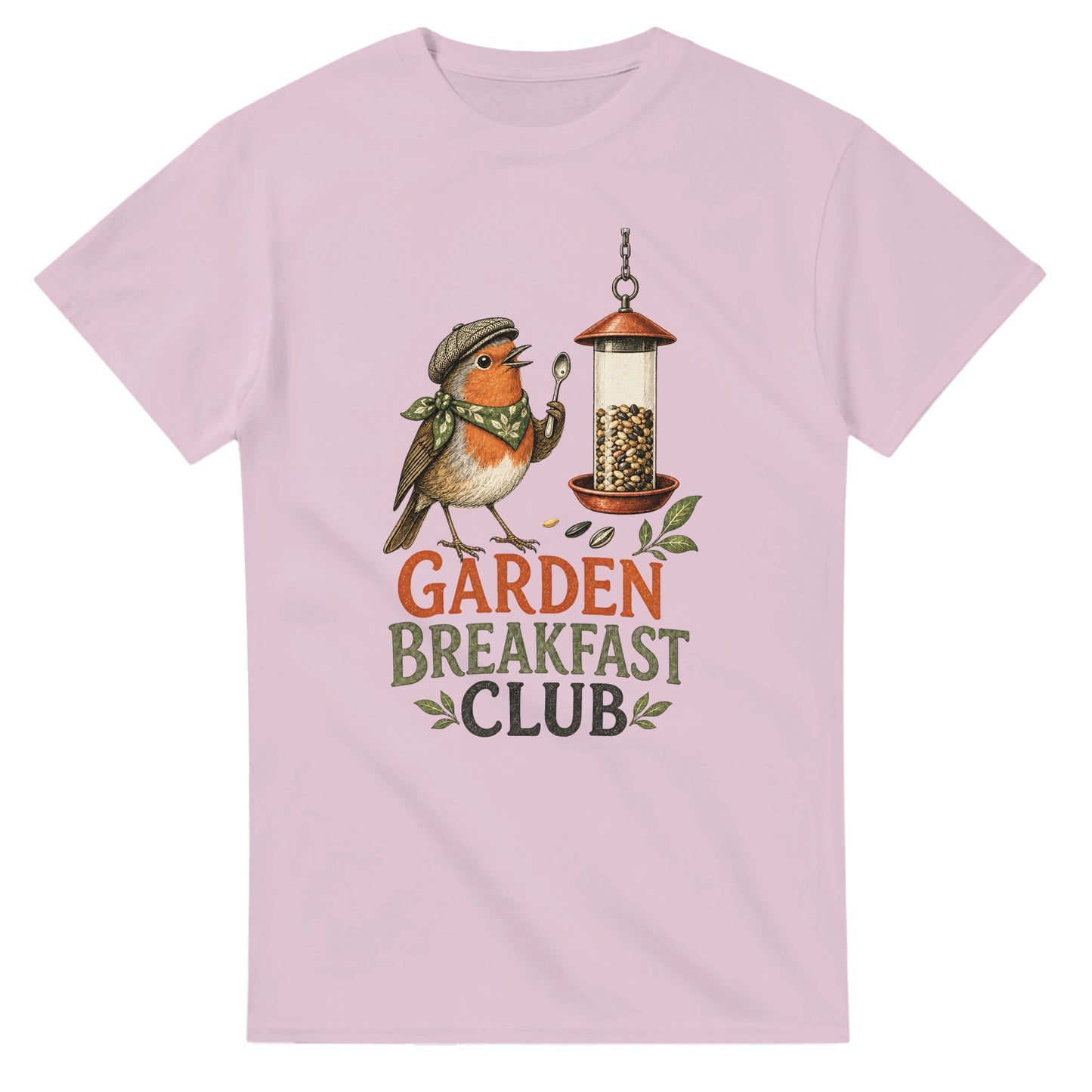 Garden Breakfast Club Robin Graphic T-shirt — product view 4