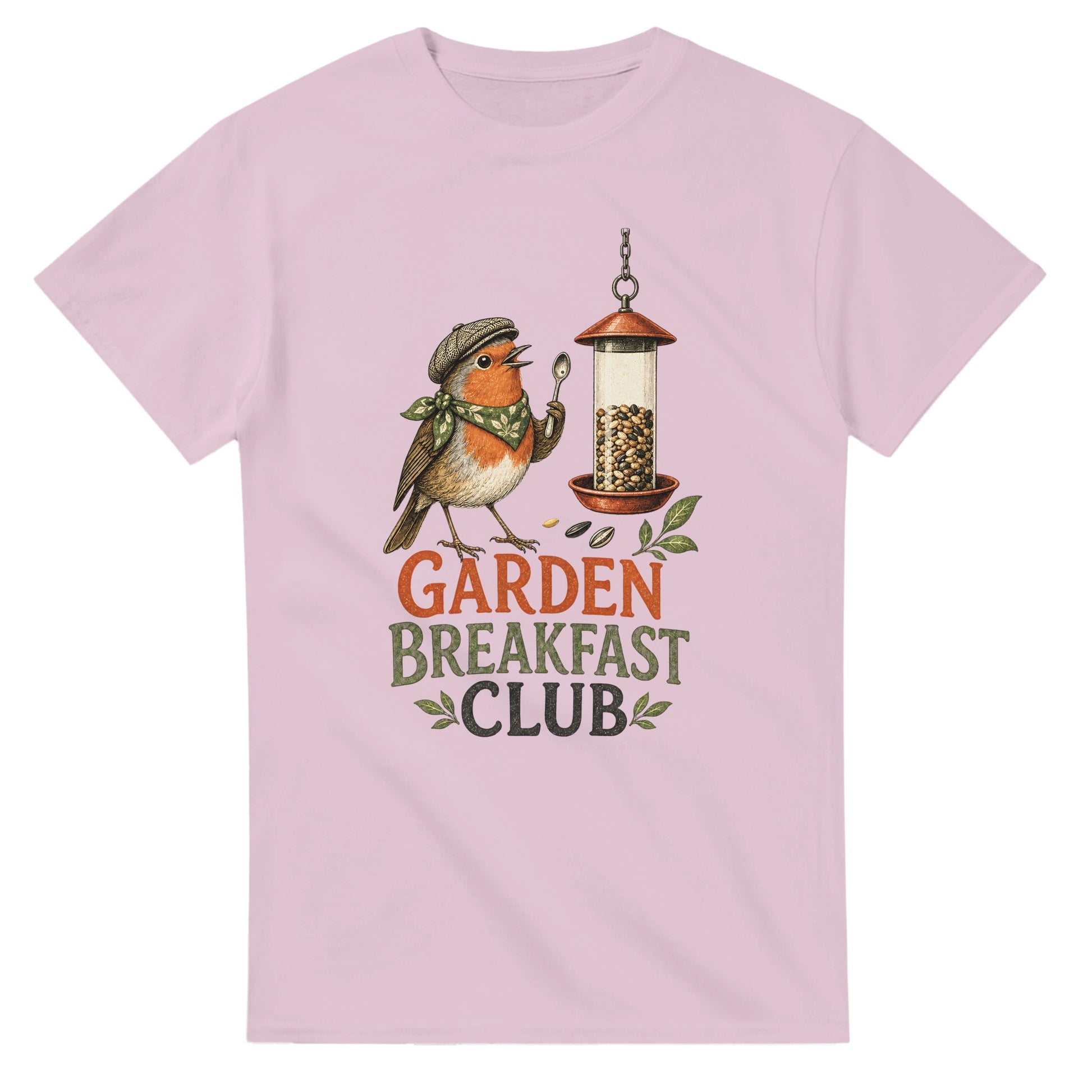 Garden Breakfast Club Robin Graphic T-shirt — product view 4