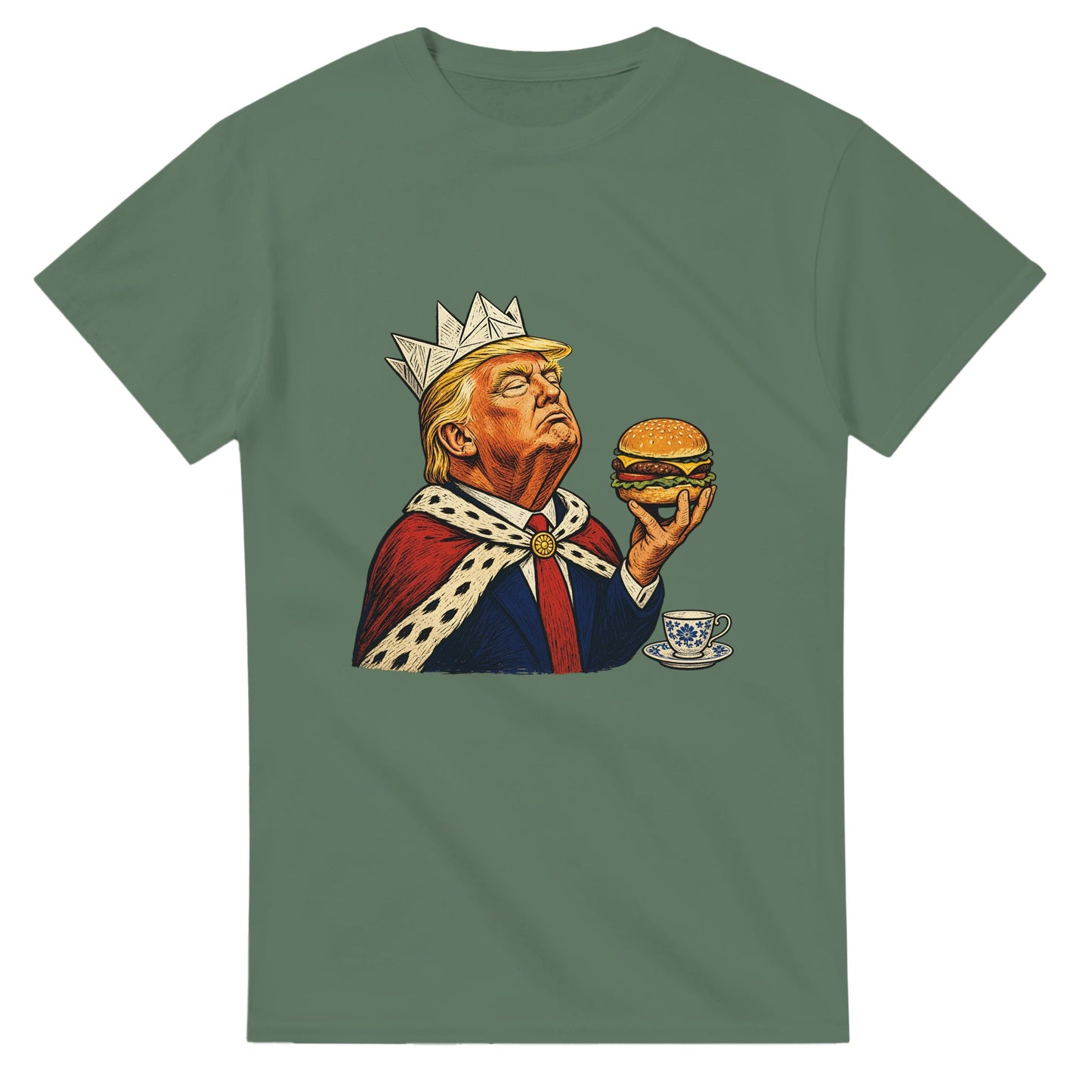 The Very Temporary Monarch — Trump Satire T-shirt — product view 13