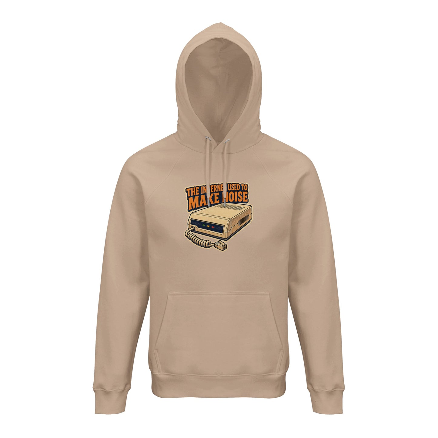 The Internet Used to Make Noise Retro Tech Graphic Hoodie — product view 5