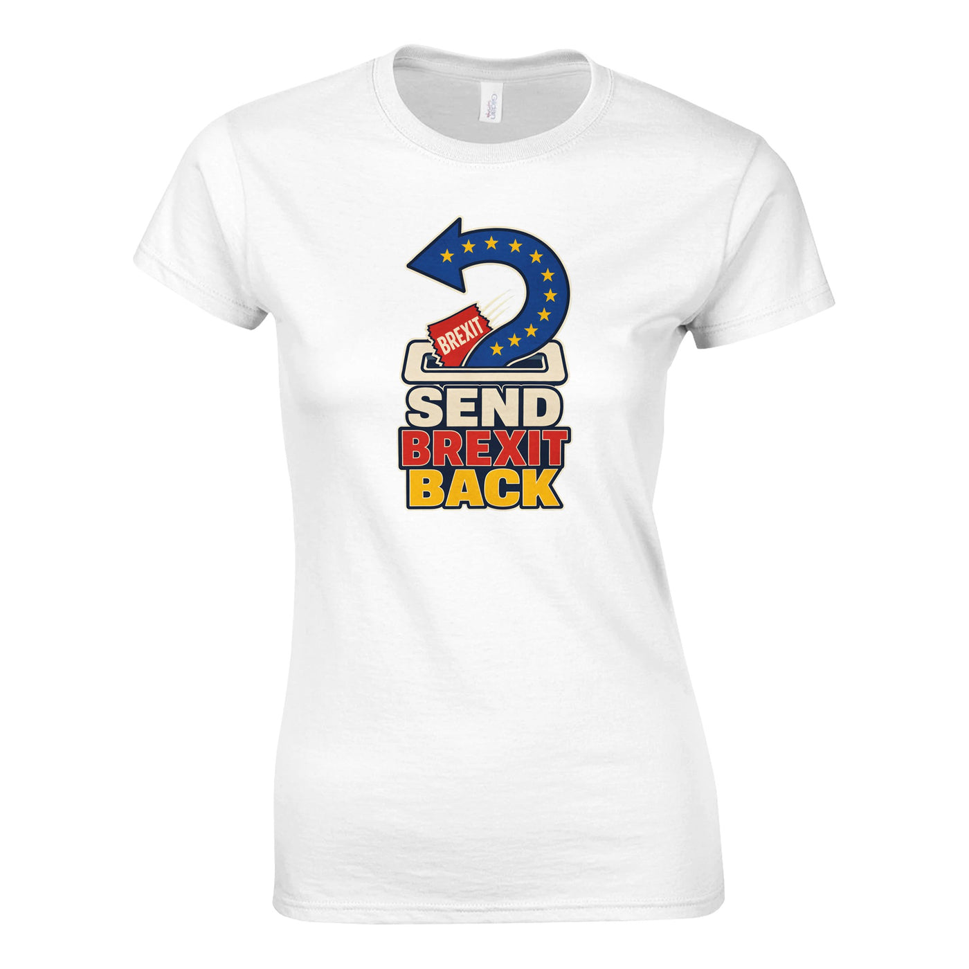 Send Brexit Back Pro-EU Graphic Women's T-shirt