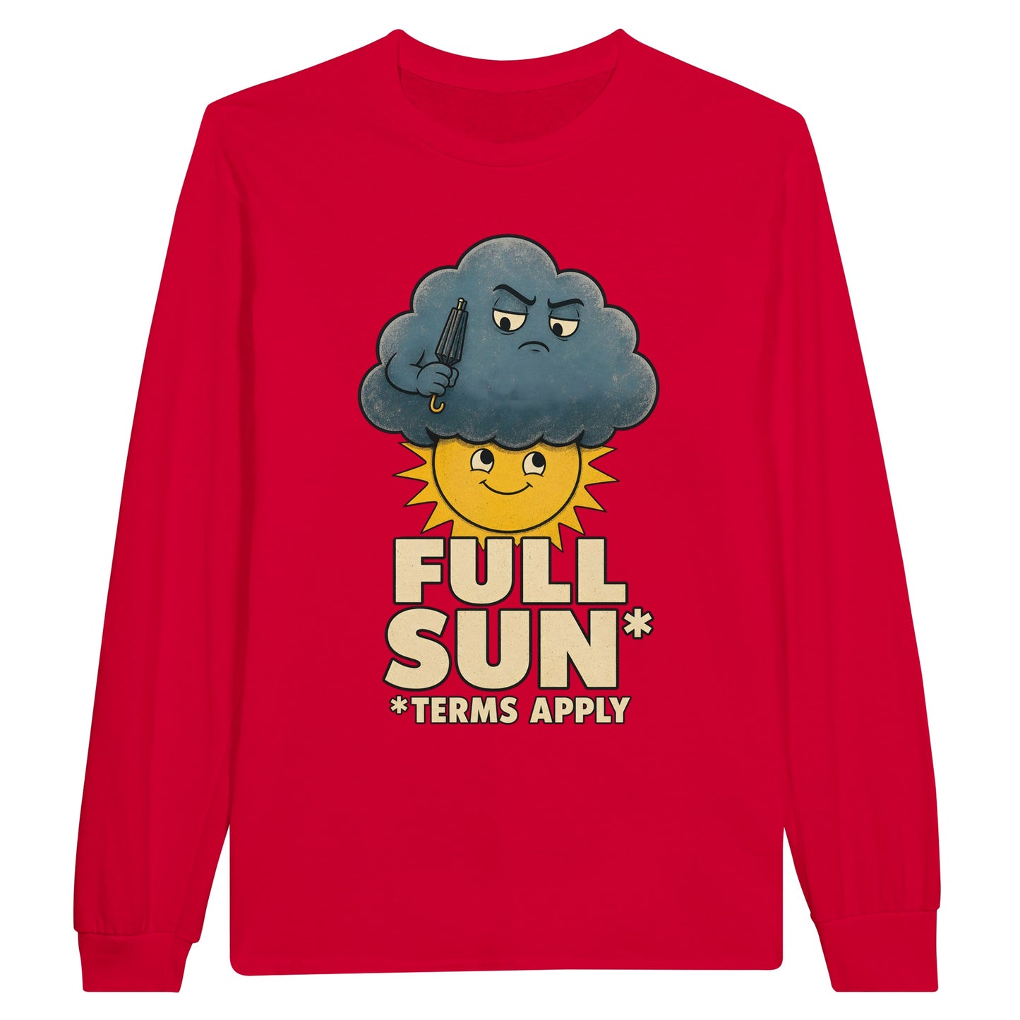 Full Sun, Terms Apply Weather Graphic Long-Sleeve T-shirt — product view 9