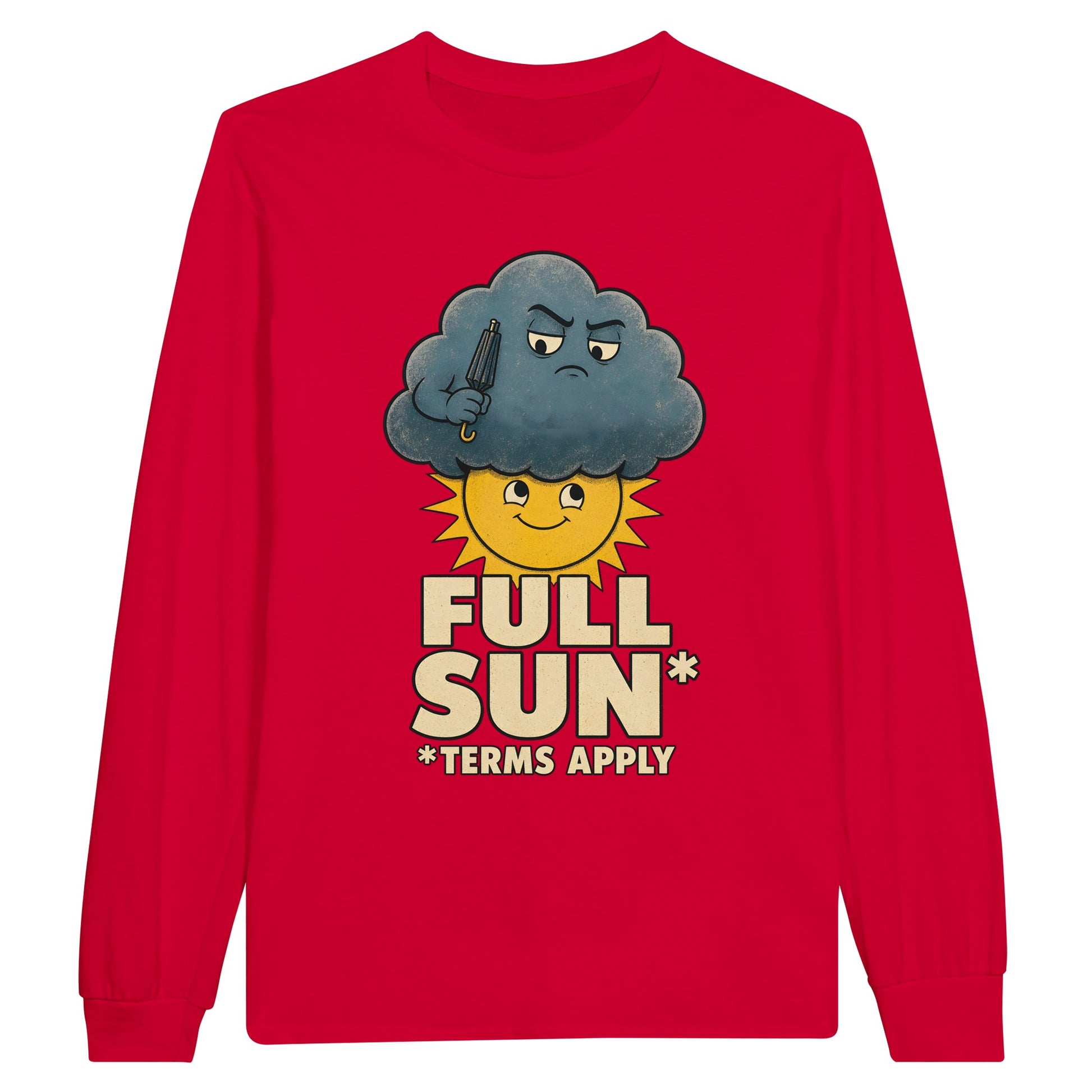Full Sun, Terms Apply Weather Graphic Long-Sleeve T-shirt — product view 9