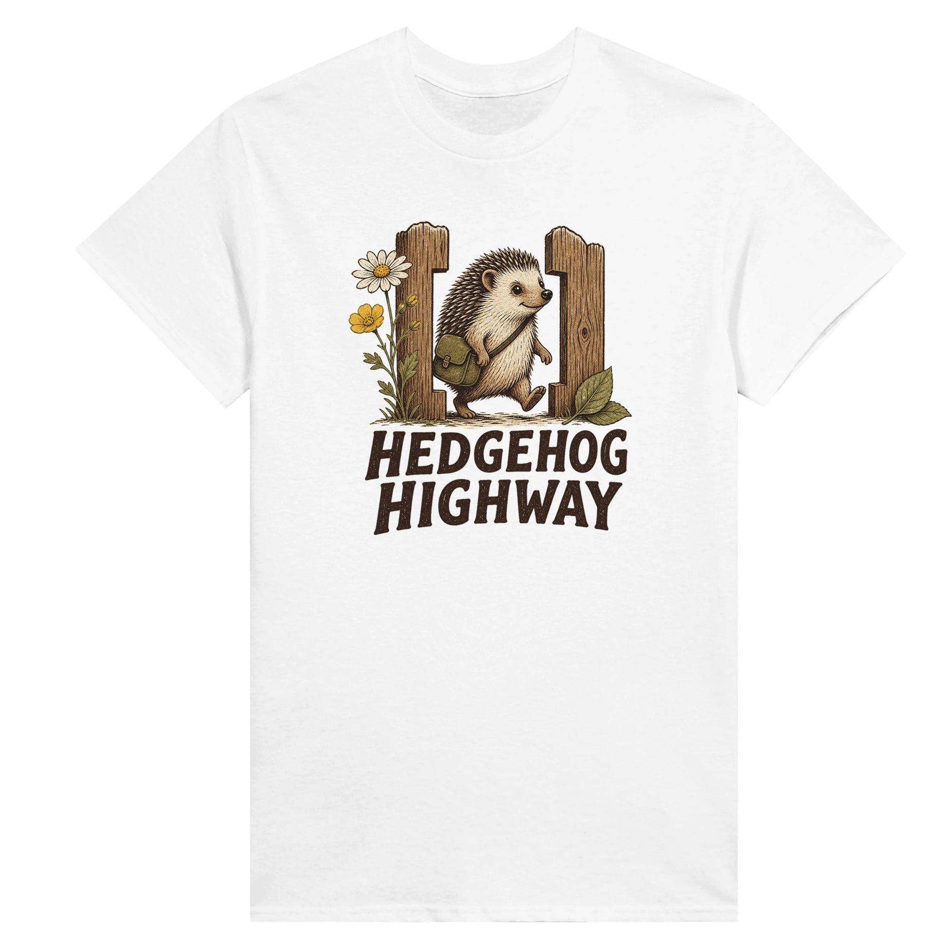 Hedgehog Highway Garden Graphic Women's T-shirt — product view 1