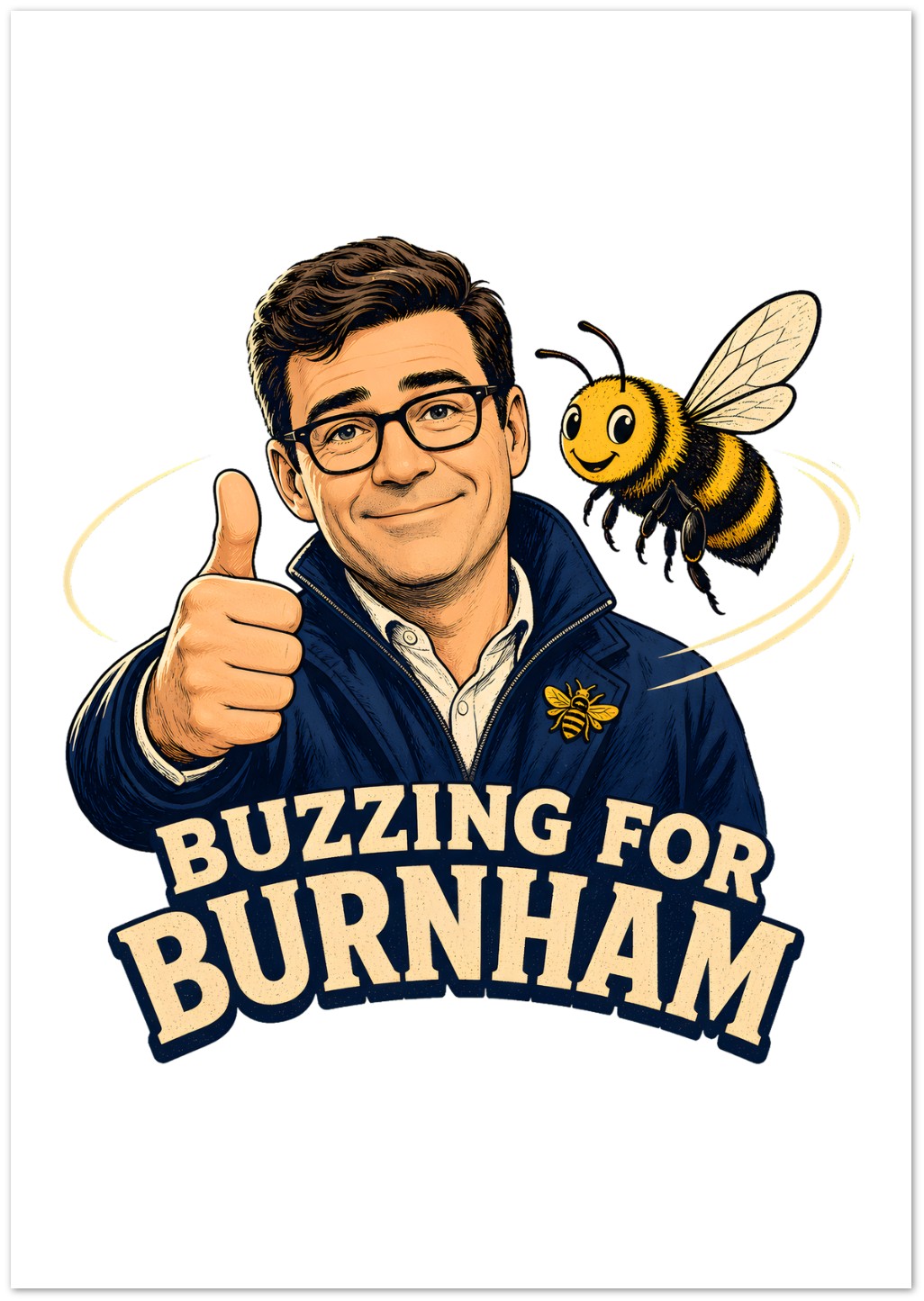 Buzzing for Burnham Greeting Card Pack — product view 3
