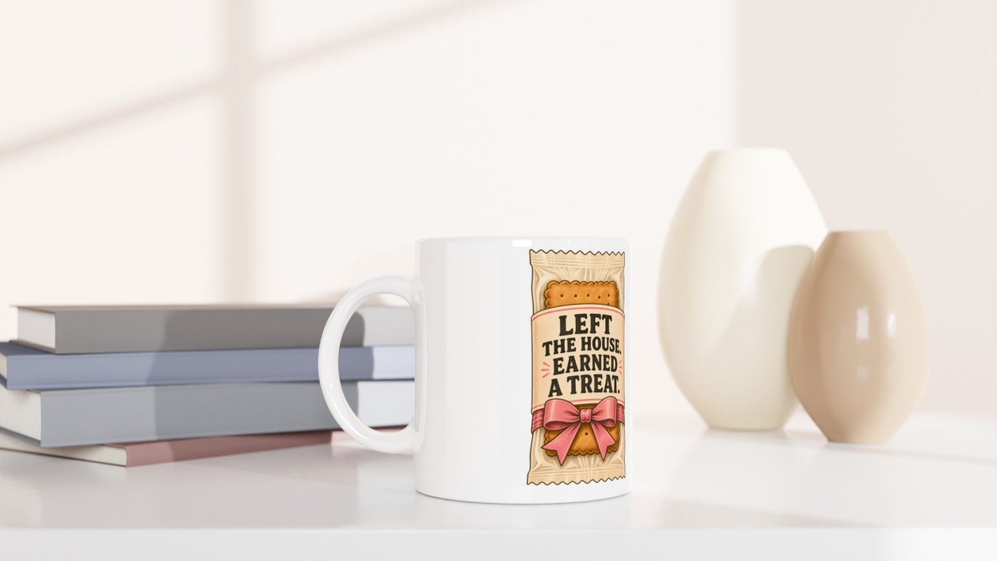 Left the House, Earned a Treat Mug — product view 5