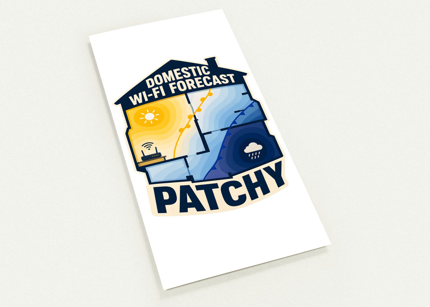 Domestic Wi-Fi Forecast Patchy Postcard Pack — product view 1