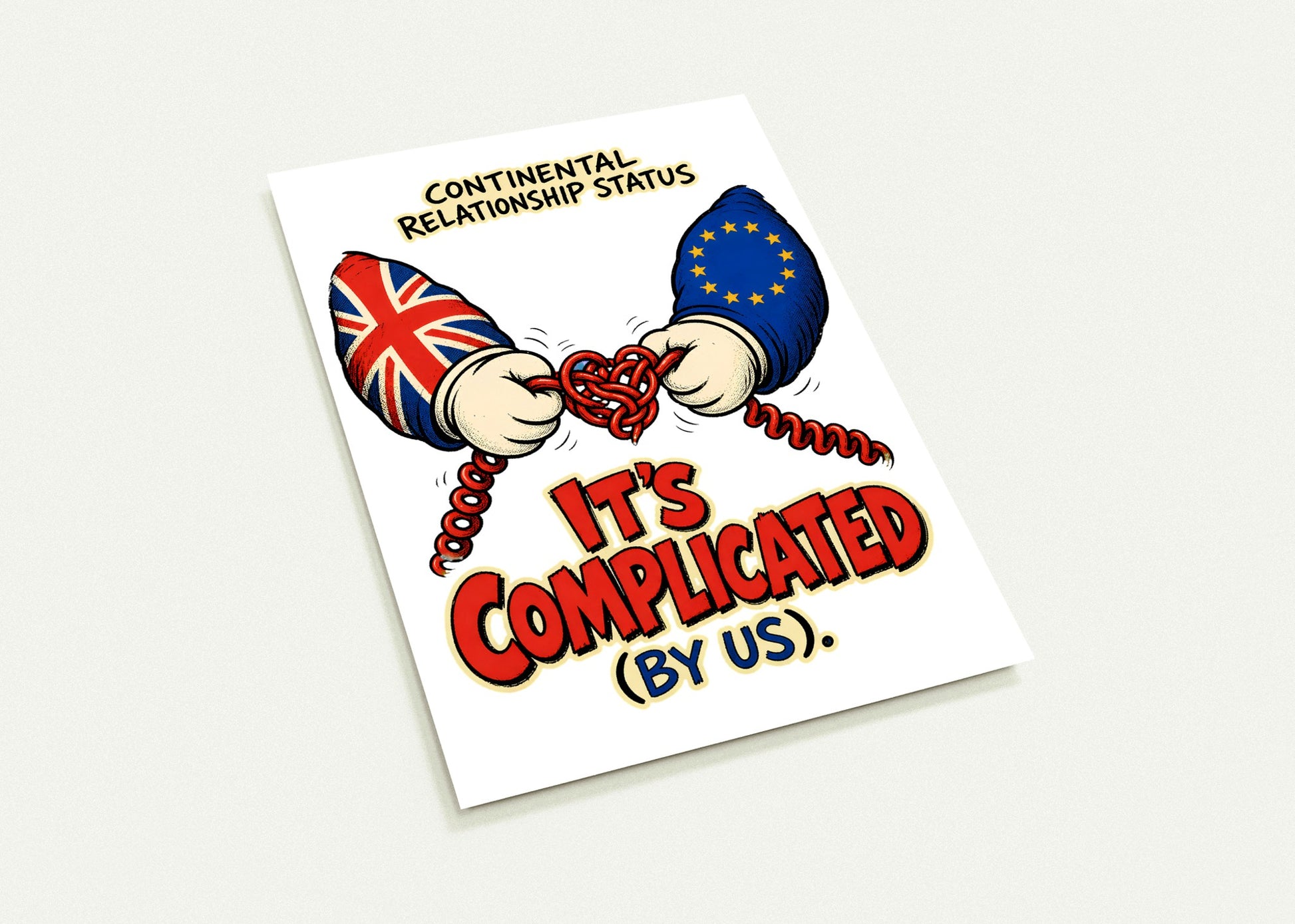 It's Complicated (By Us) UK–EU 1990s Cartoon Postcard Pack — product view 3