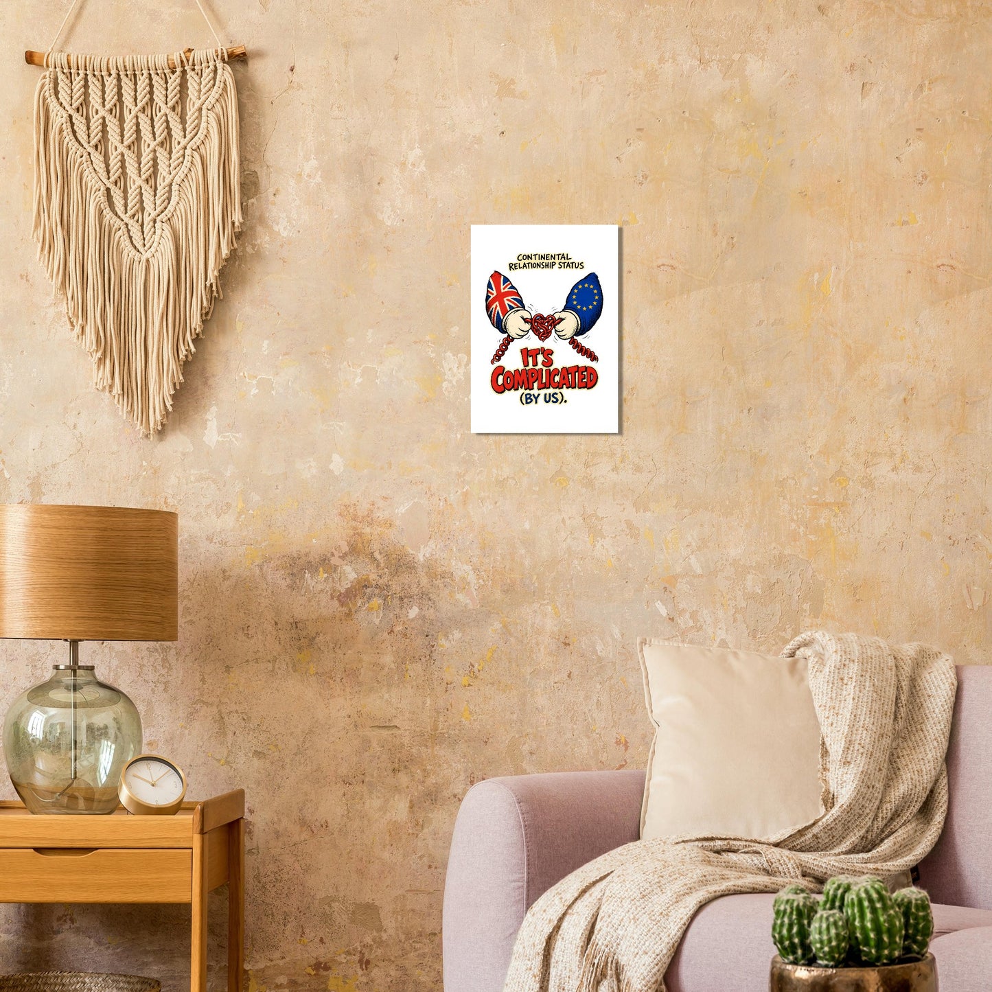It's Complicated (By Us) UK–EU 1990s Cartoon Poster — product view 9