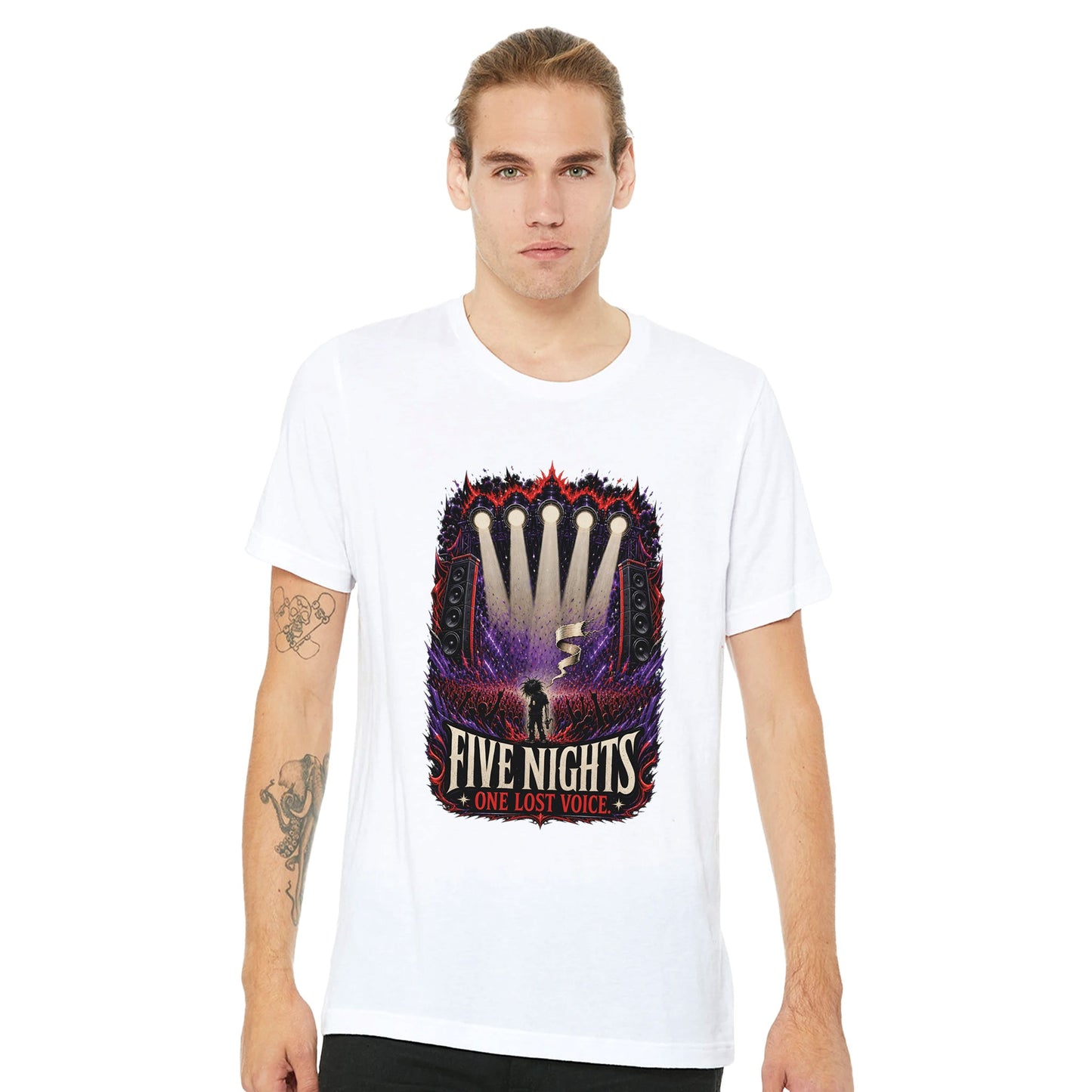Five Nights, One Lost Voice T-shirt — product view 7