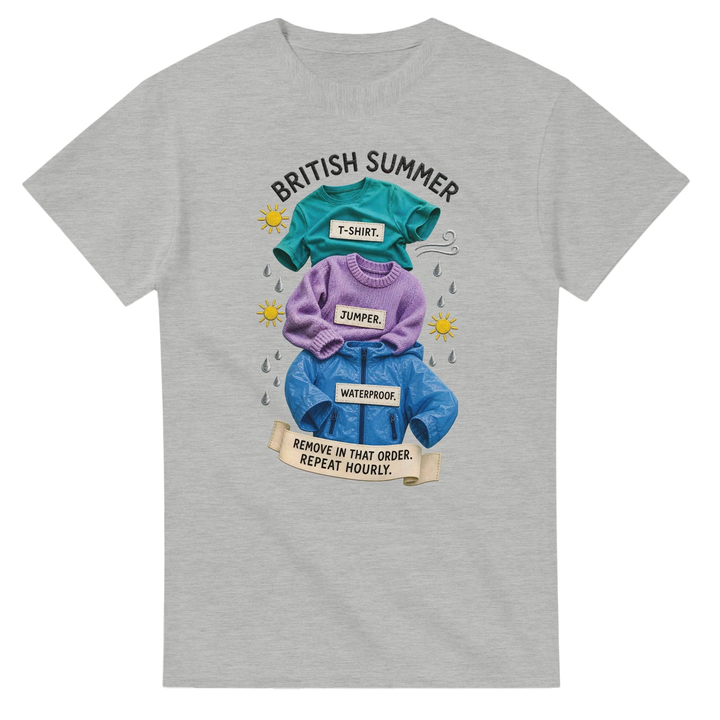 British Summer: Repeat Layers Hourly T-shirt — product view 6