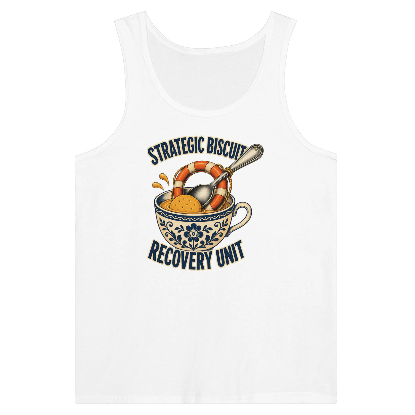 Strategic Biscuit Recovery Unit Premium Unisex Tank Top