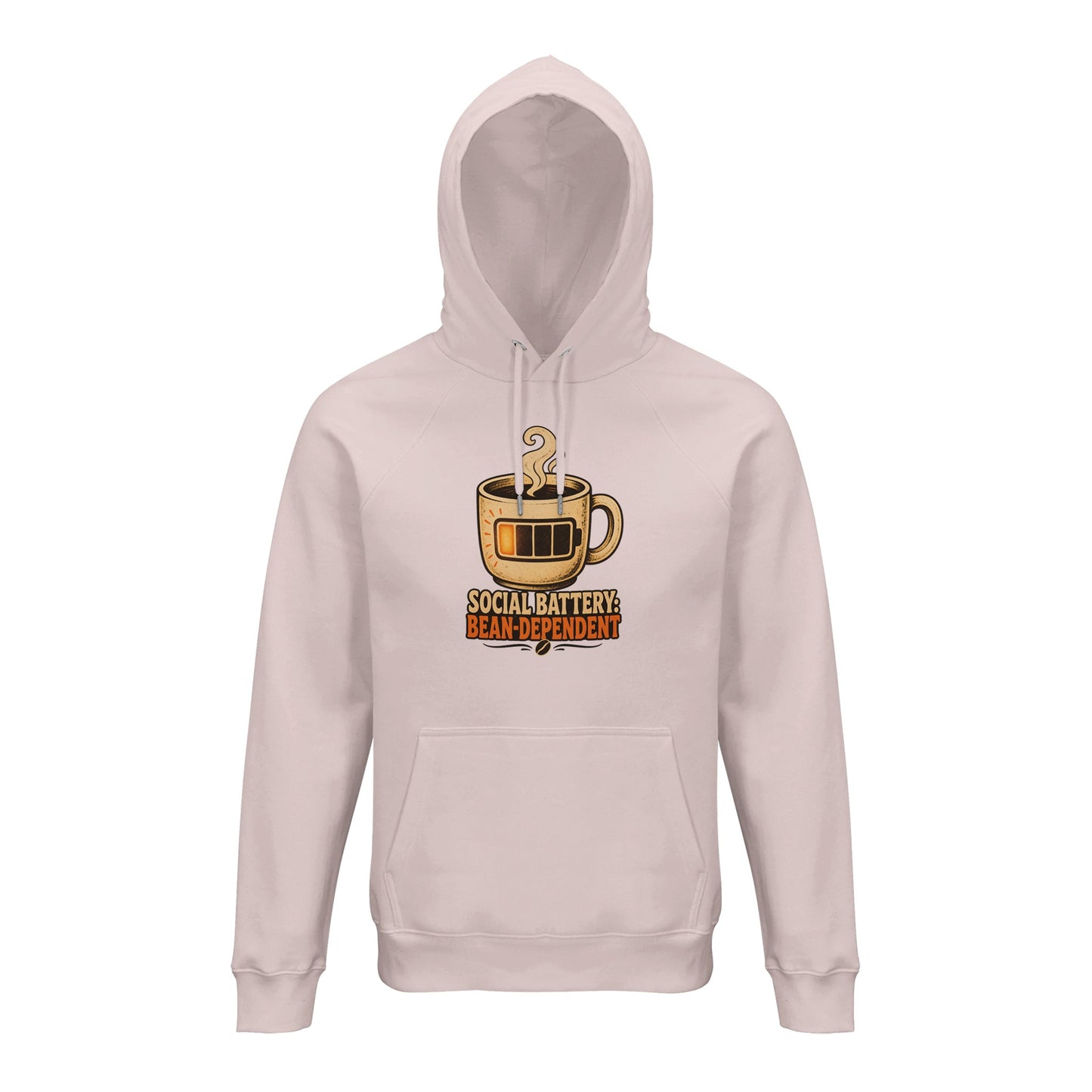 Social Battery: Bean-Dependent Graphic Hoodie — product view 8