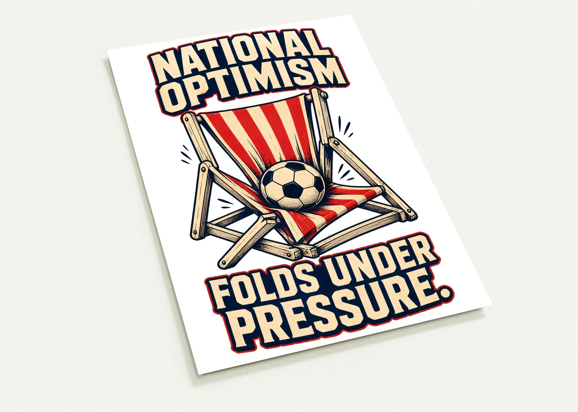 National Optimism Folds Under Pressure Football Postcard Pack — product view 2