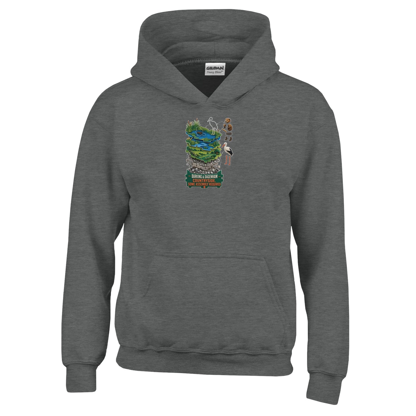 Barking & Dagenham Countryside Kids' Hoodie — product view 2