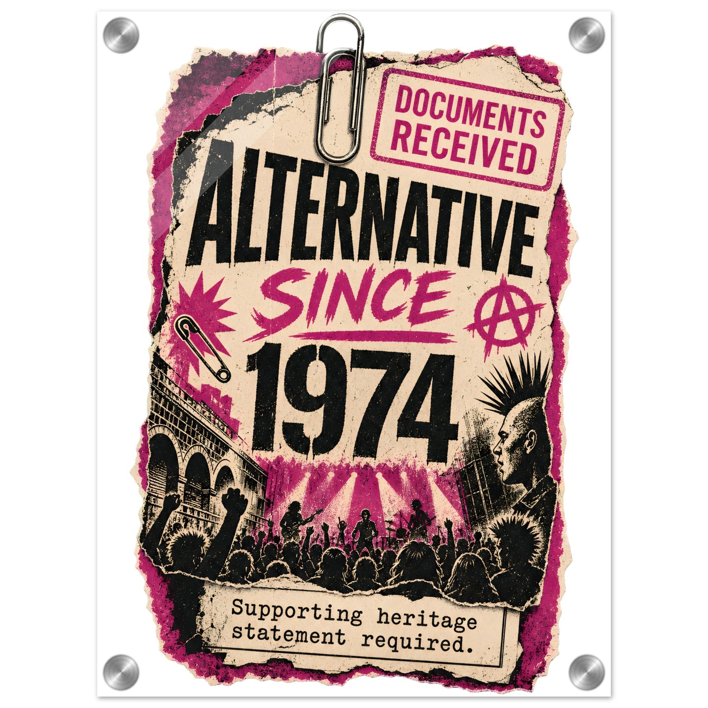 Camden Alternative Since 1974 — Illustrated Acrylic Print — product view 1