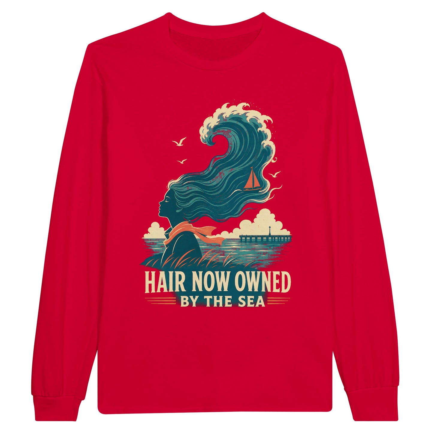 Hair Now Owned by the Sea Long-Sleeve T-shirt — product view 9