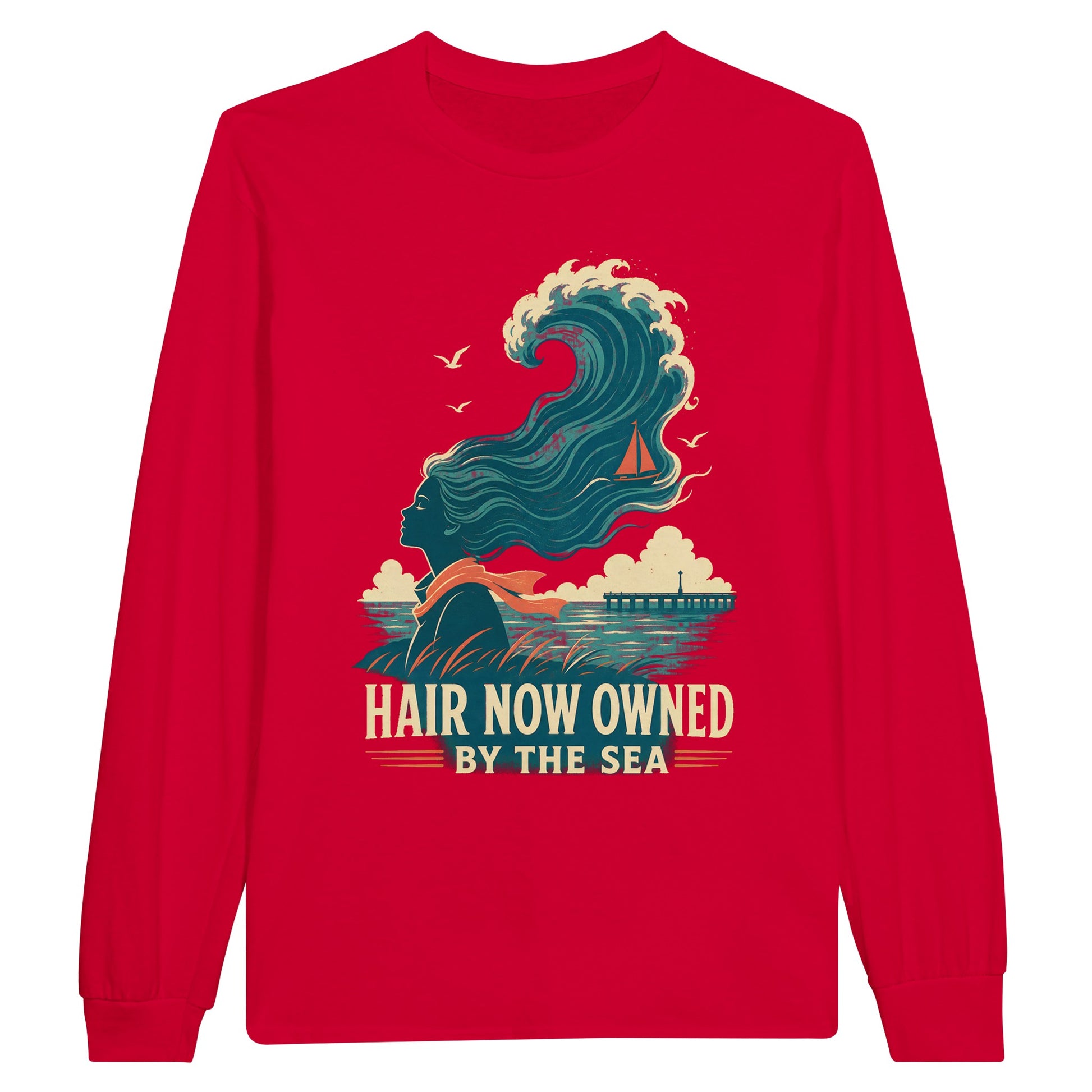 Hair Now Owned by the Sea Long-Sleeve T-shirt — product view 9