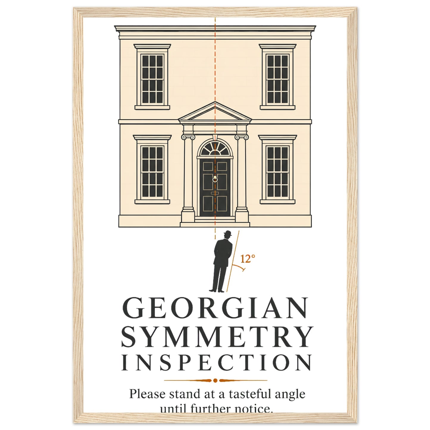 Georgian Symmetry Inspection — Bath Framed Wall Art — product view 3