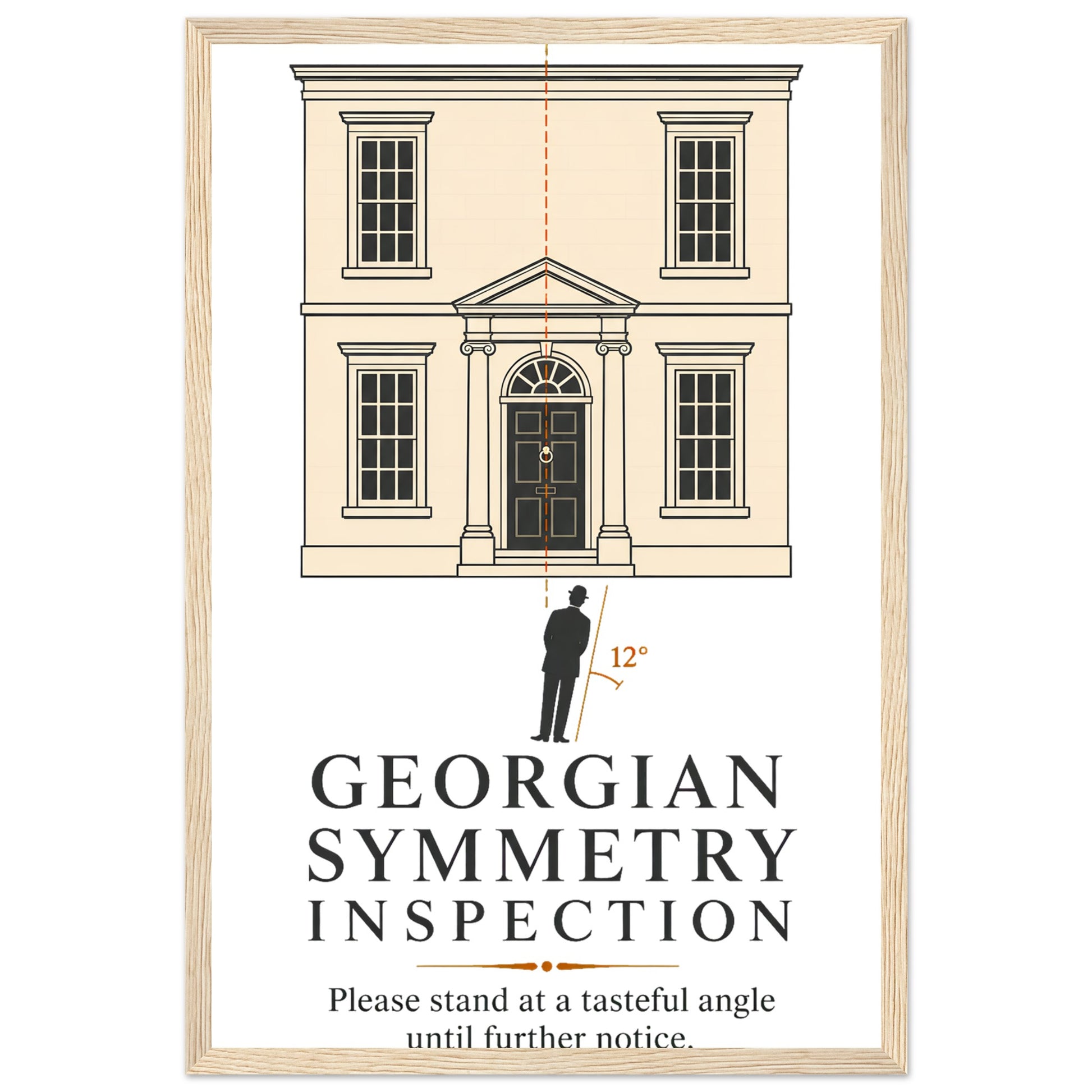 Georgian Symmetry Inspection — Bath Framed Wall Art — product view 3