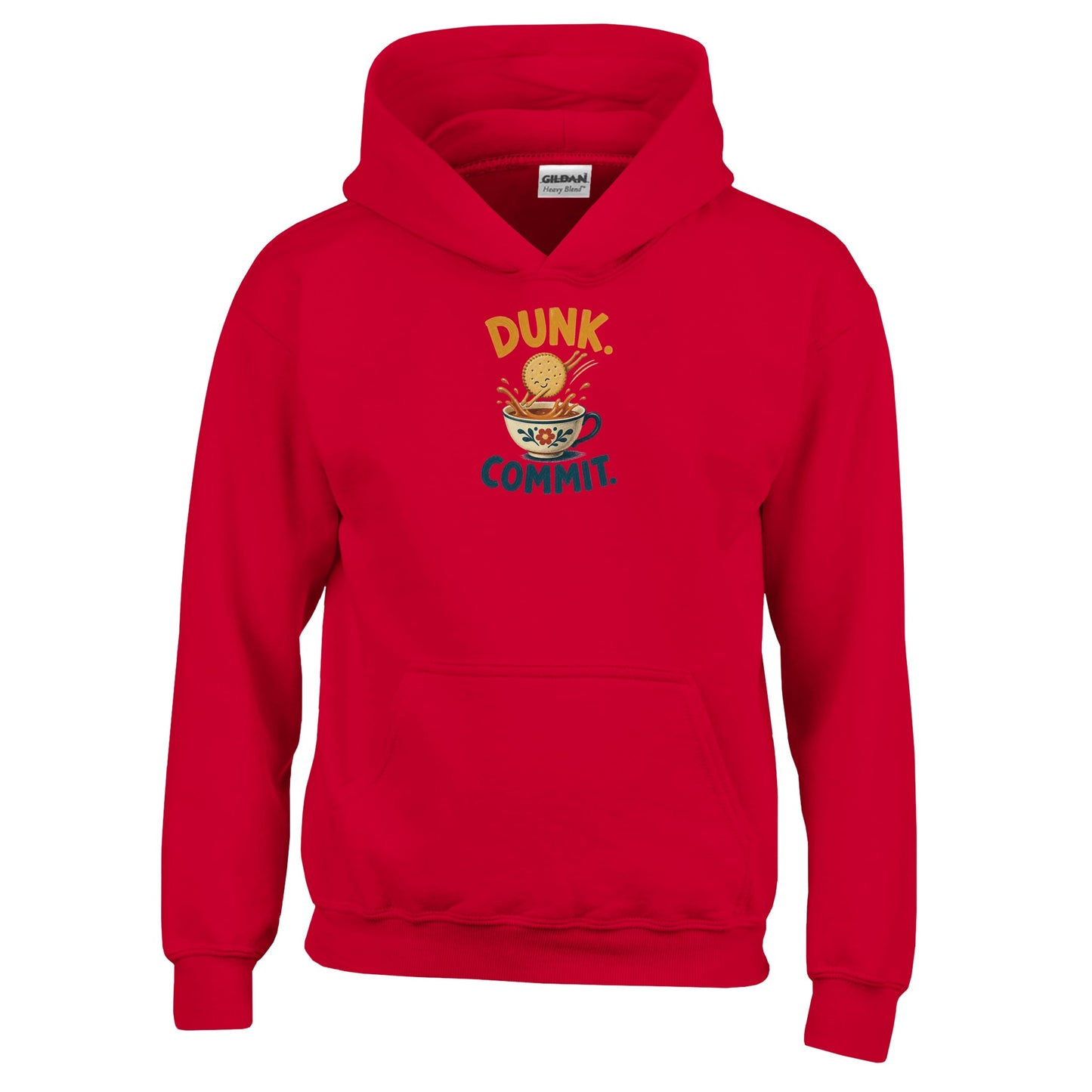 Dunk. Commit. Tea Biscuit Graphic Kids' Hoodie — product view 6